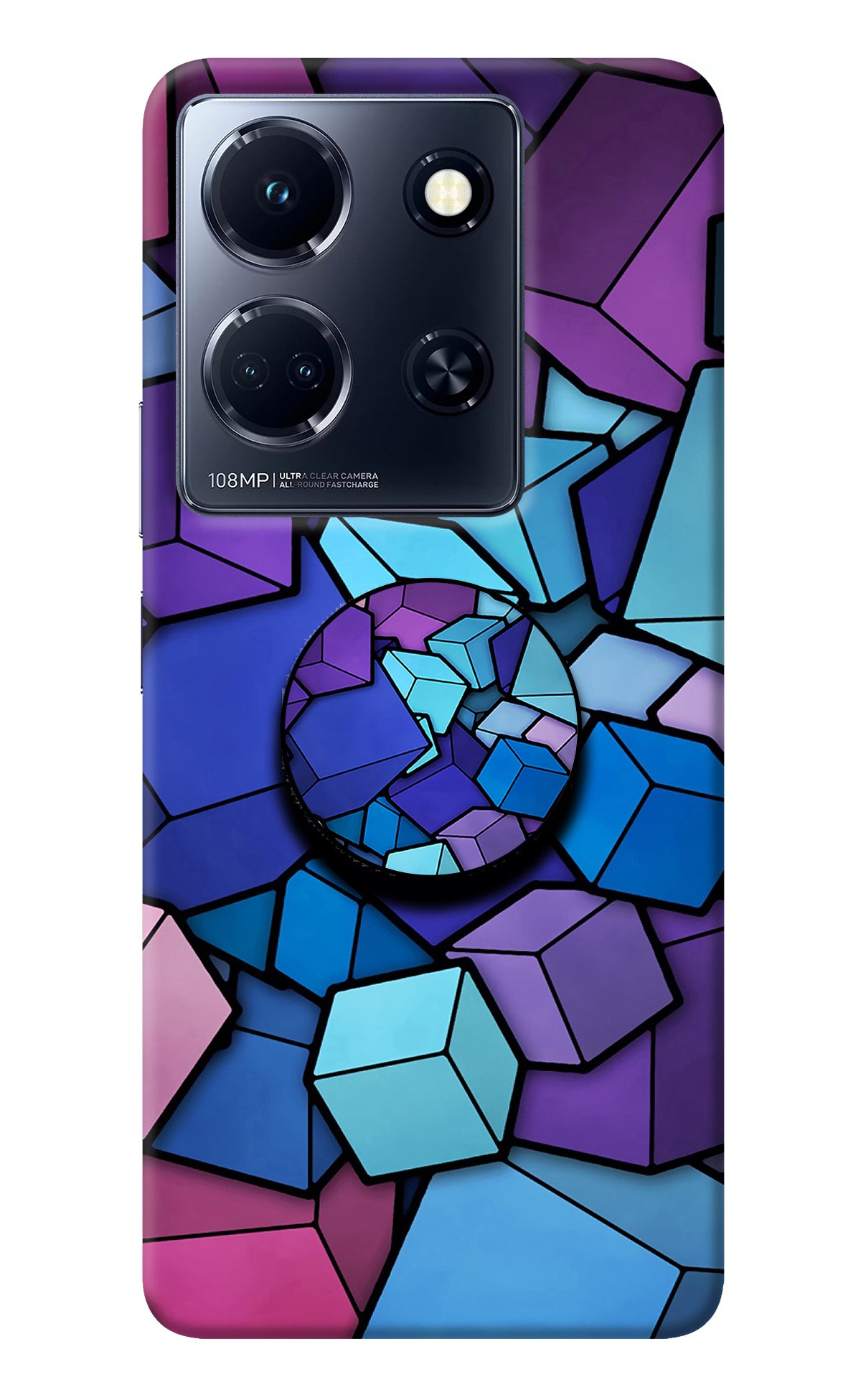 Cubic Abstract Infinix Note 30 5g Pop Case