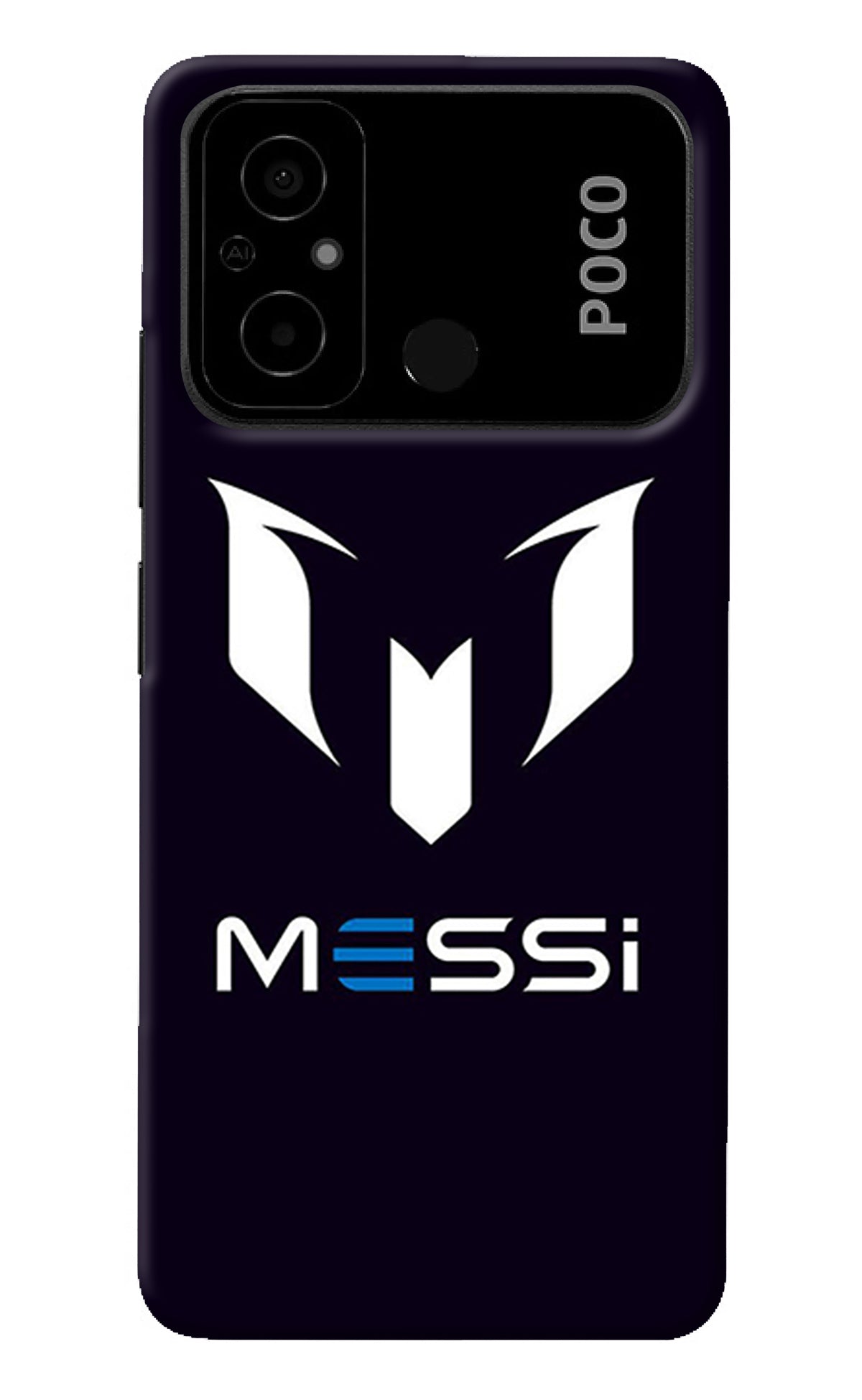 Messi Logo Poco C55 Back Cover