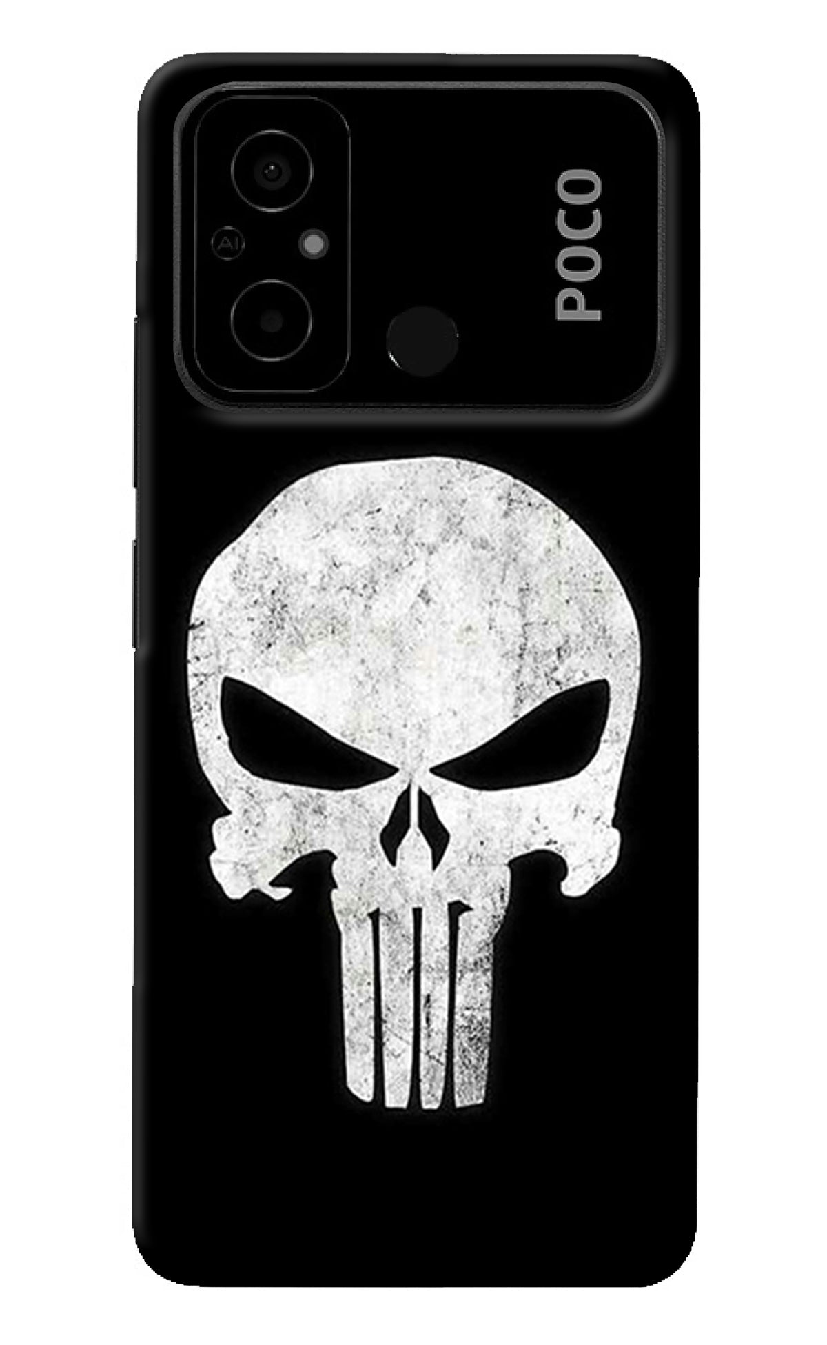 Punisher Skull Poco C55 Back Cover