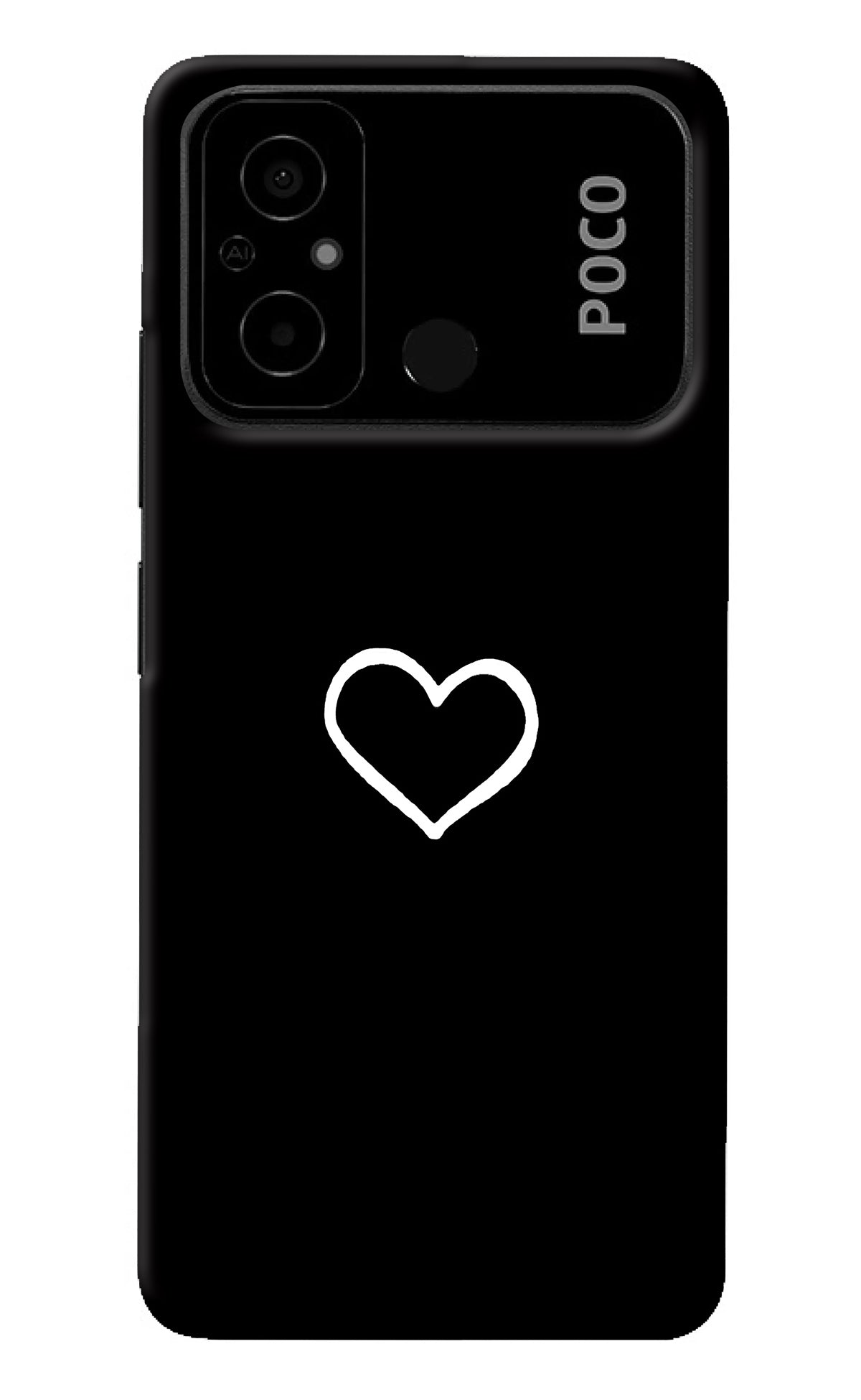 Heart Poco C55 Back Cover