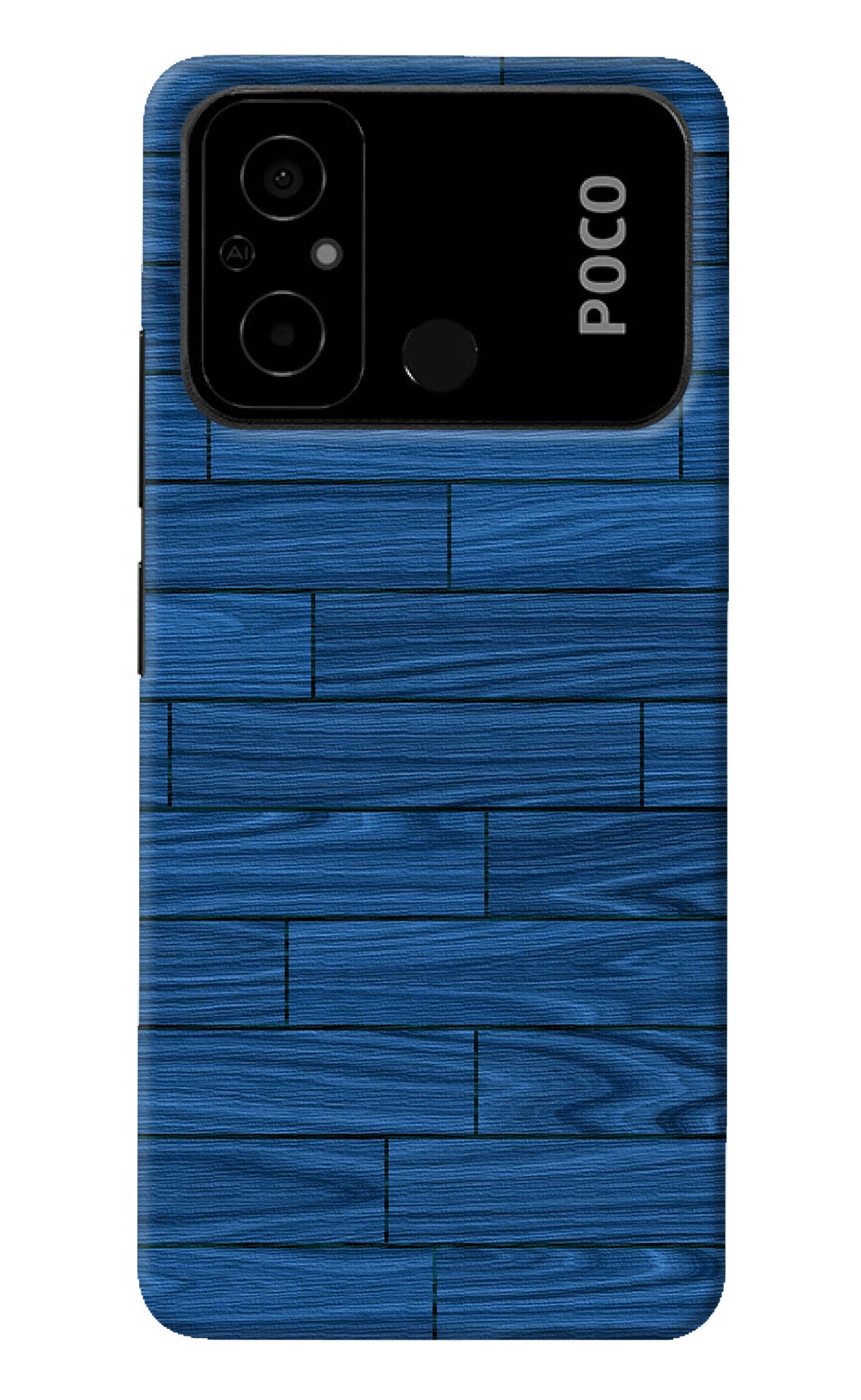 Wooden Texture Poco C55 Back Cover