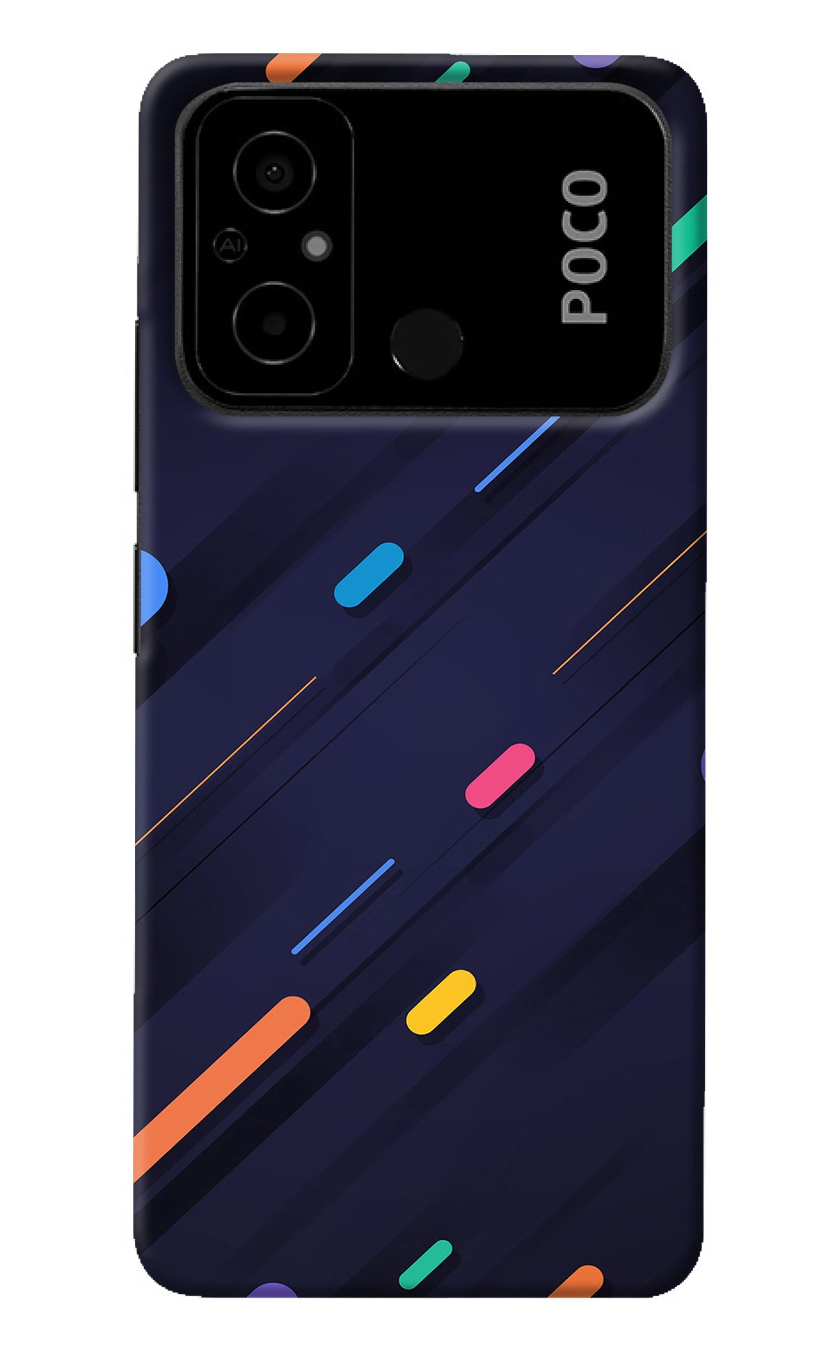 Abstract Design Poco C55 Back Cover