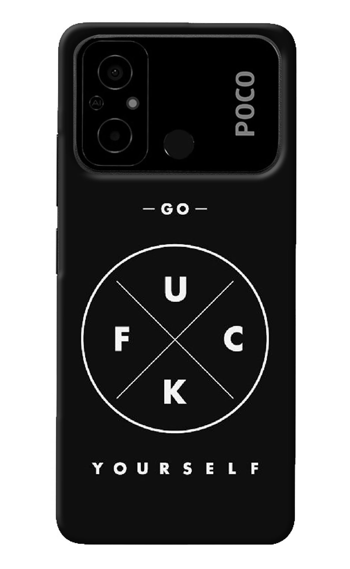 Go Fuck Yourself Poco C55 Back Cover