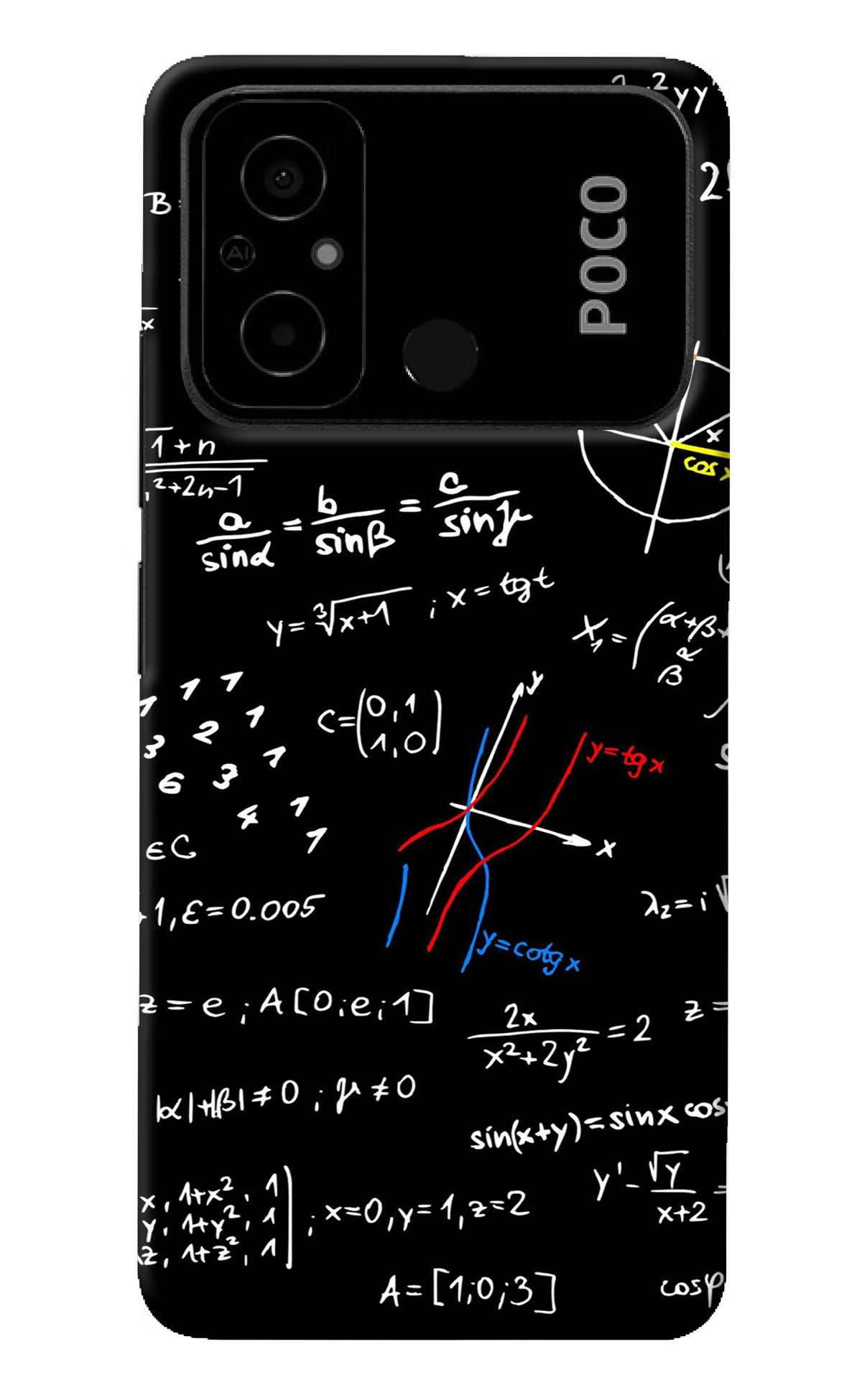 Mathematics Formula Poco C55 Back Cover