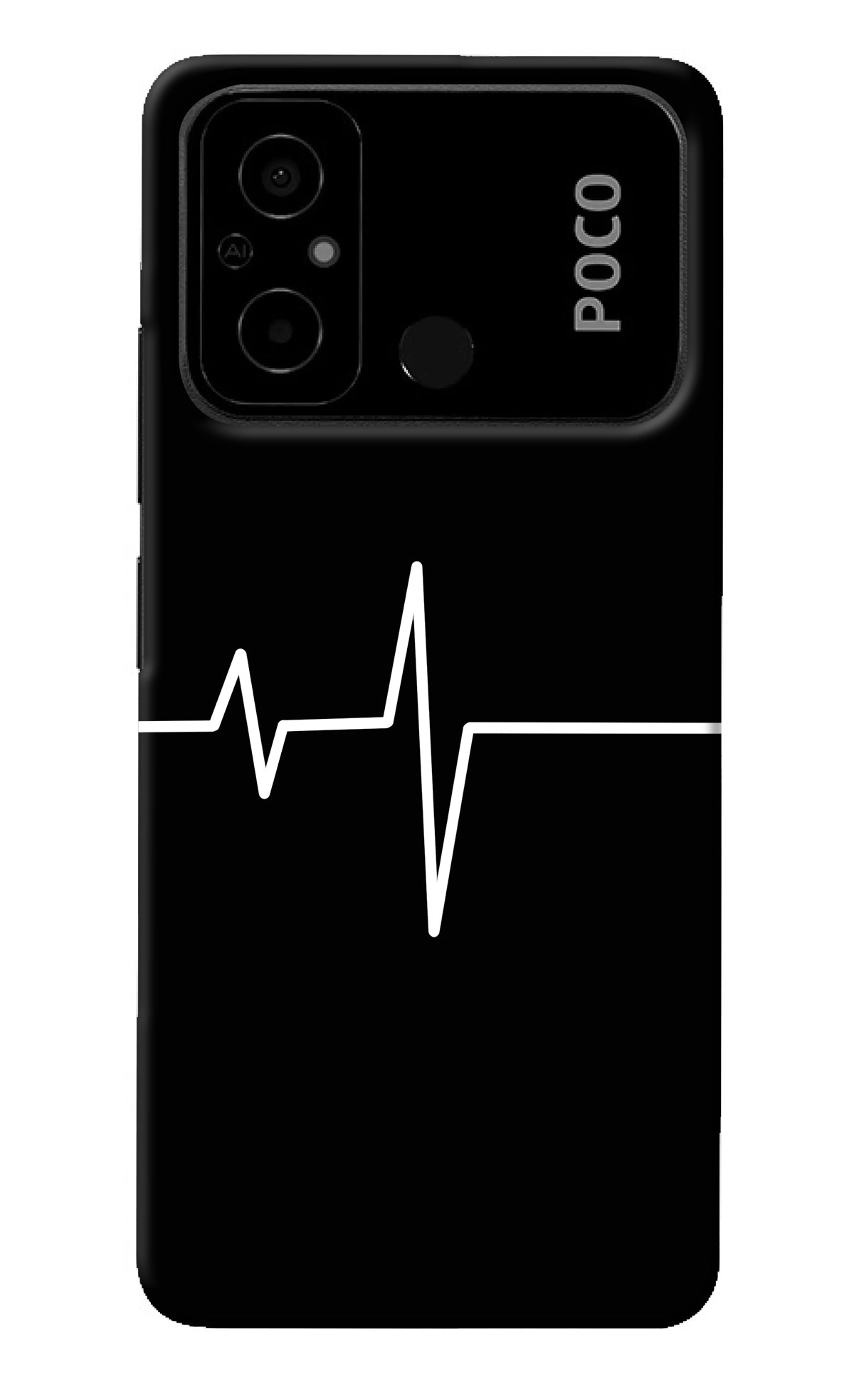 Heart Beats Poco C55 Back Cover