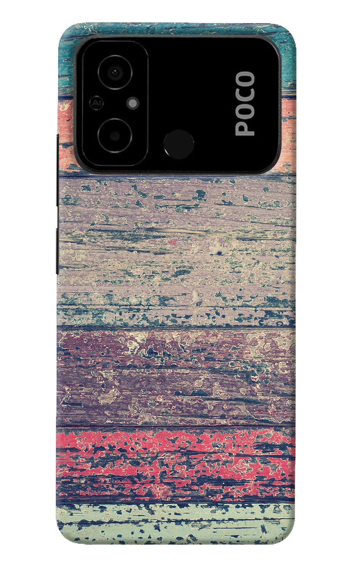 Colourful Wall Poco C55 Back Cover