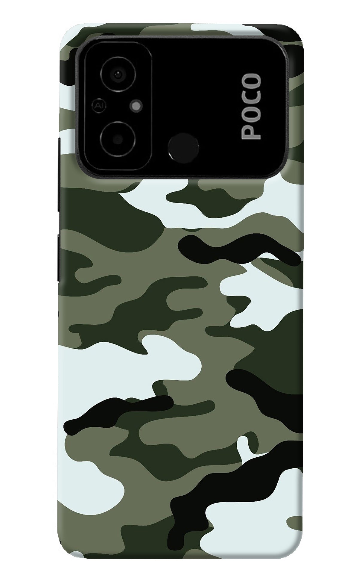 Camouflage Poco C55 Back Cover