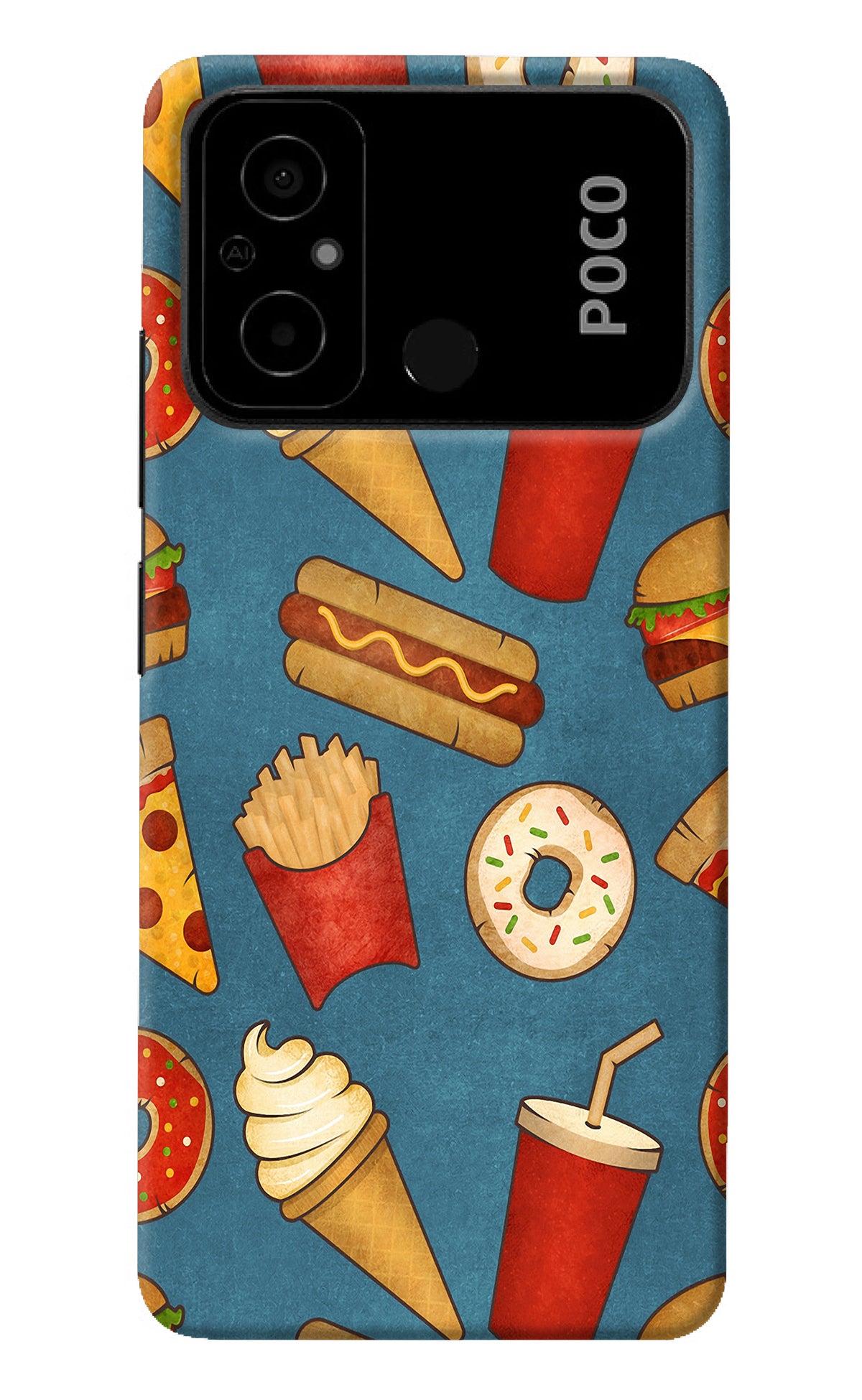 Foodie Poco C55 Back Cover