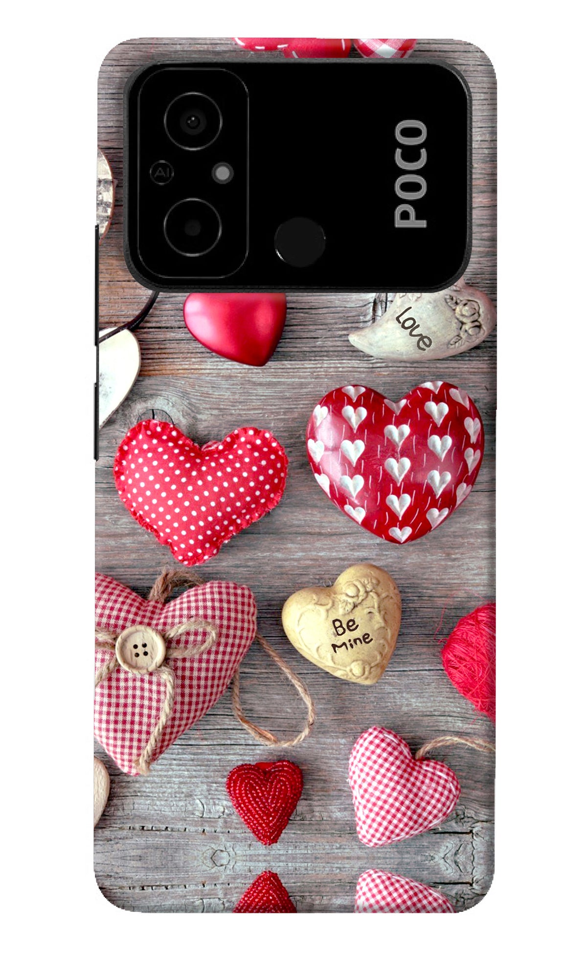 Love Wallpaper Poco C55 Back Cover