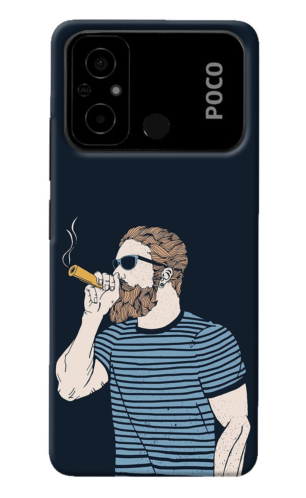 Smoking Poco C55 Back Cover