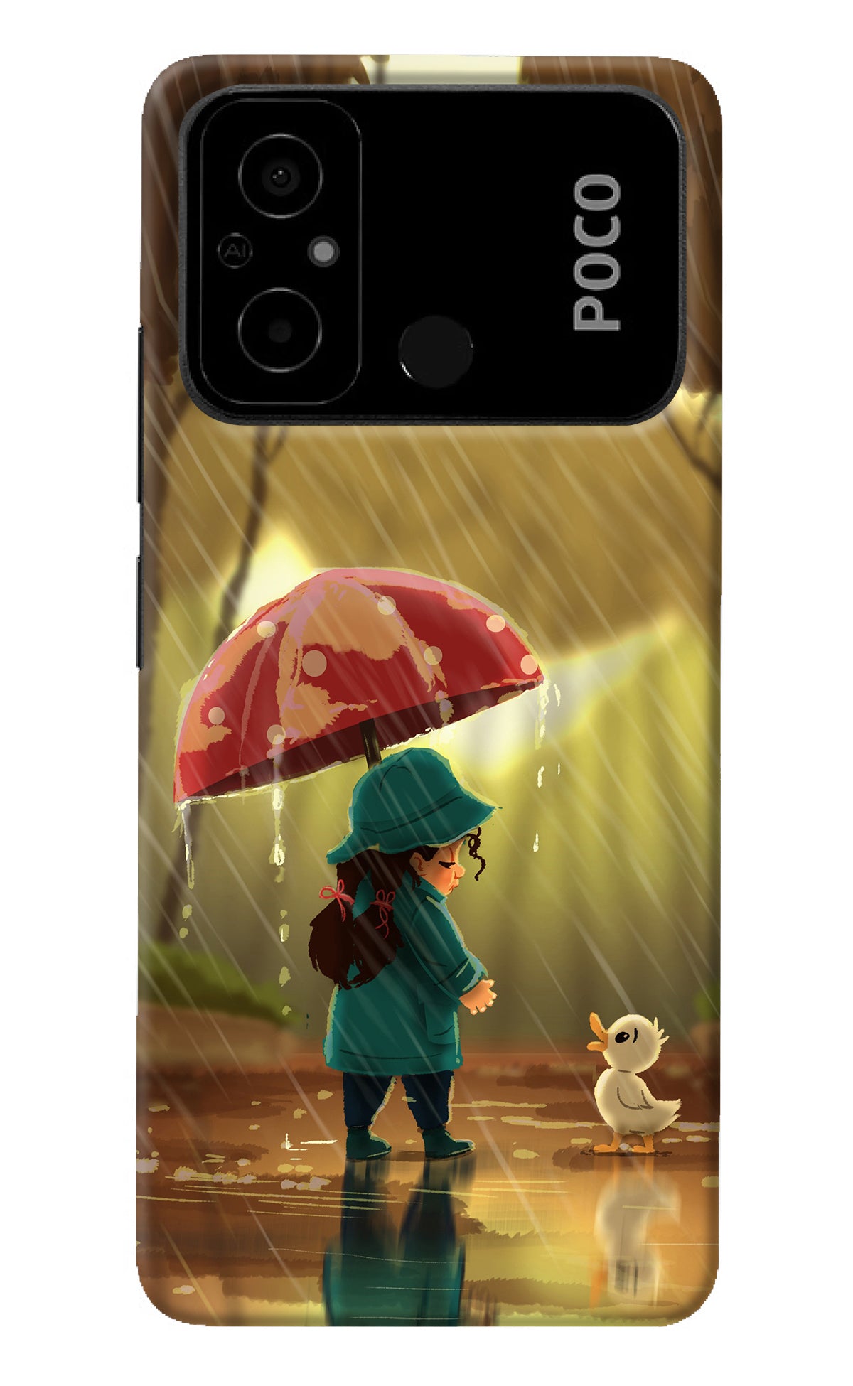 Rainy Day Poco C55 Back Cover