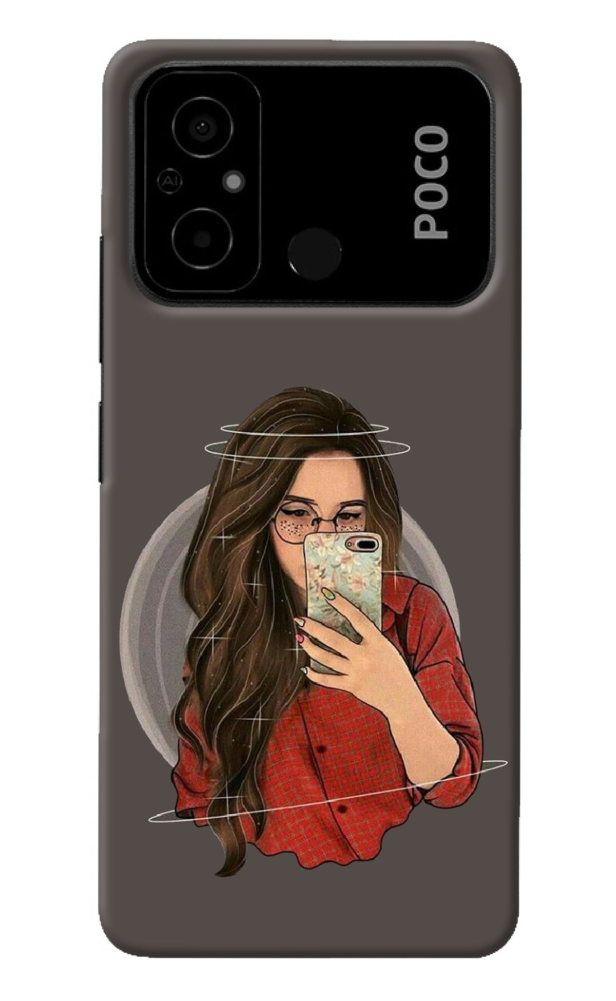 Selfie Queen Poco C55 Back Cover