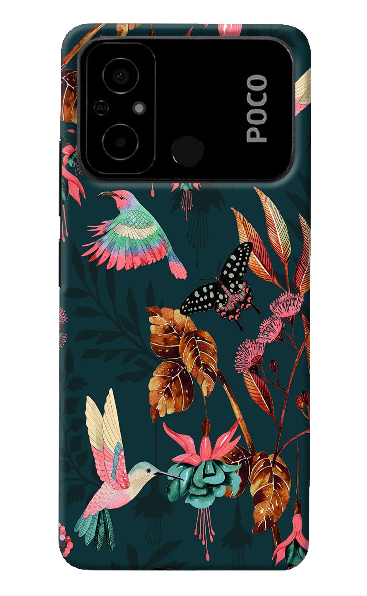 Birds Poco C55 Back Cover