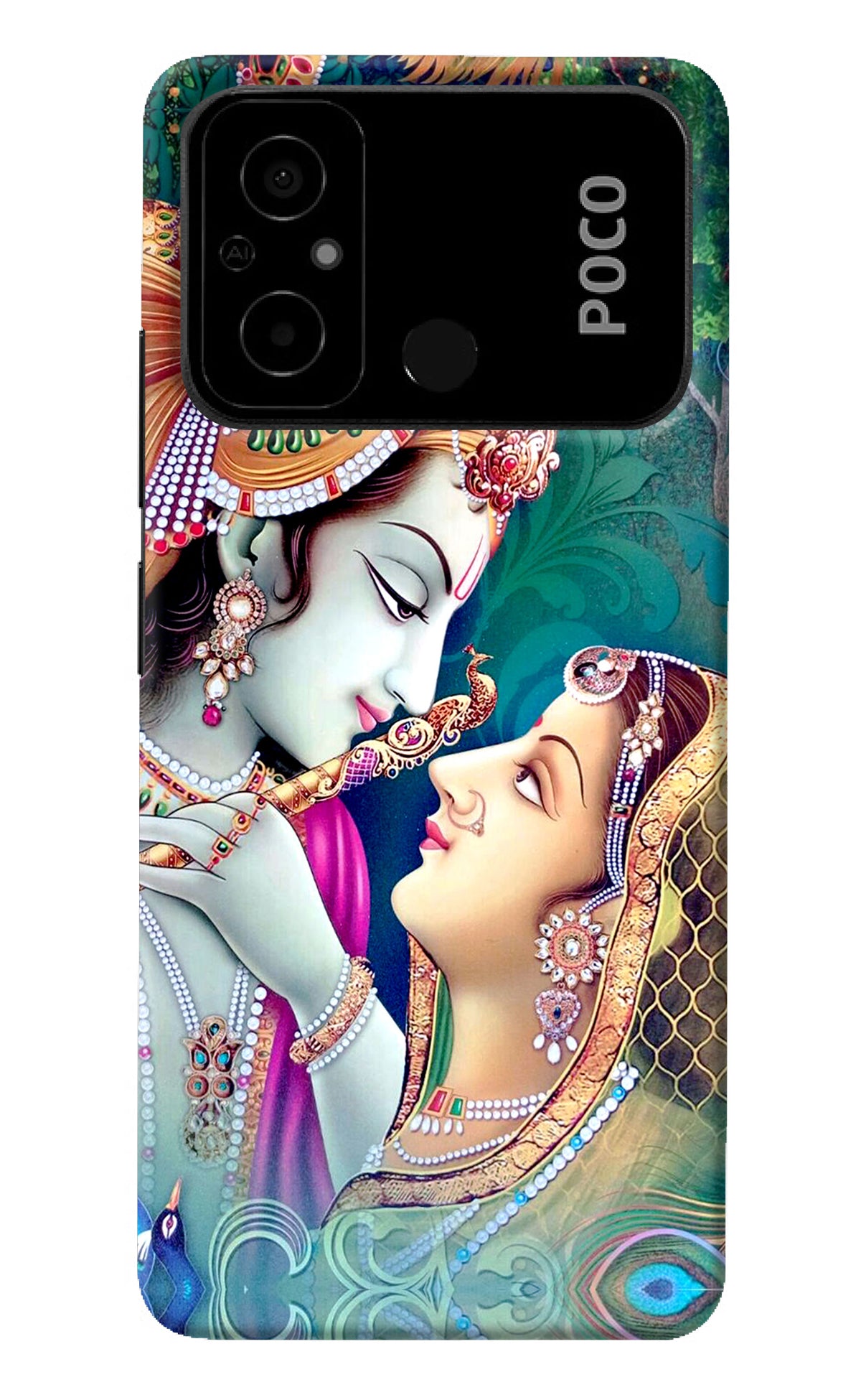 Lord Radha Krishna Poco C55 Back Cover