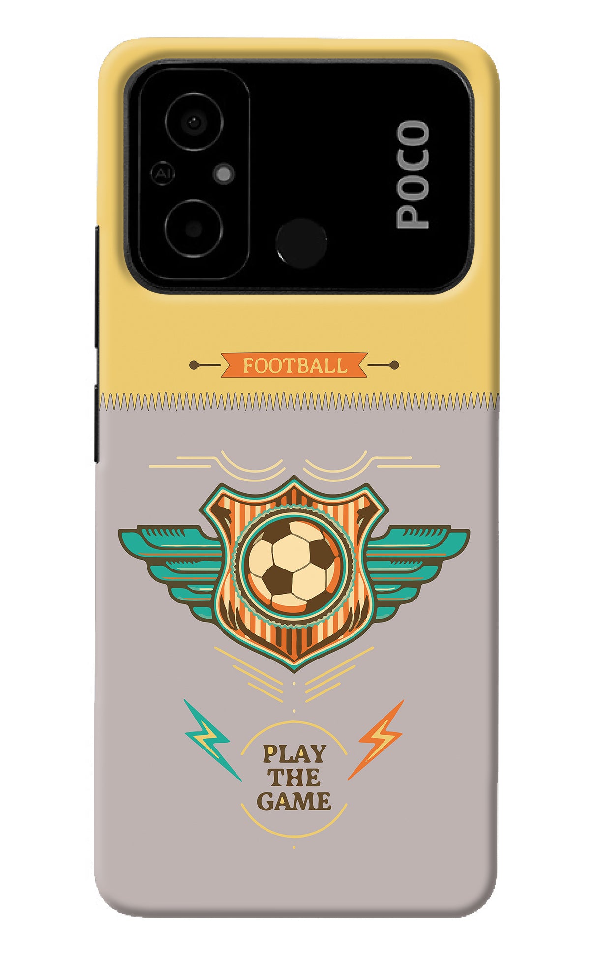 Football Poco C55 Back Cover