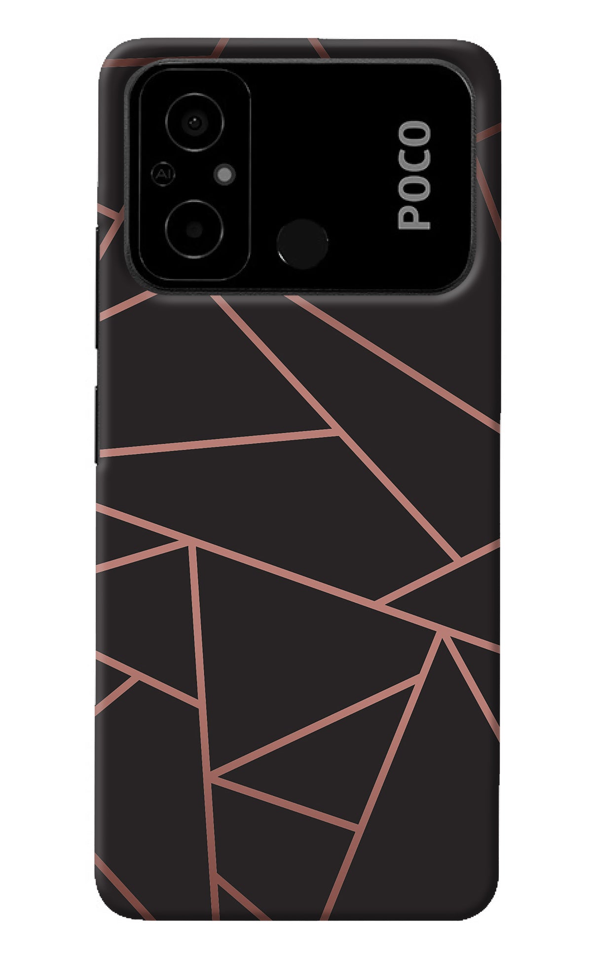 Geometric Pattern Poco C55 Back Cover