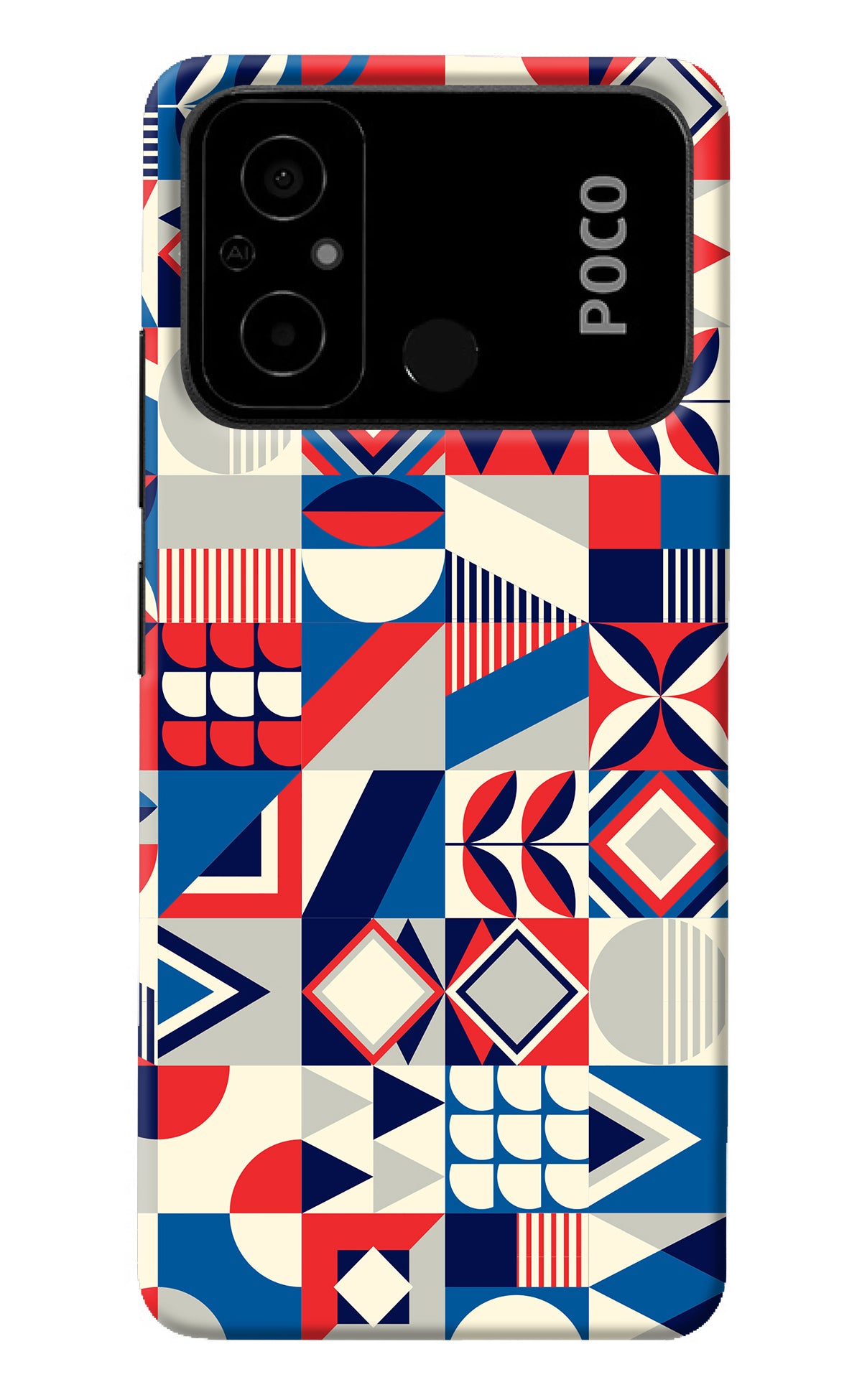 Colorful Pattern Poco C55 Back Cover