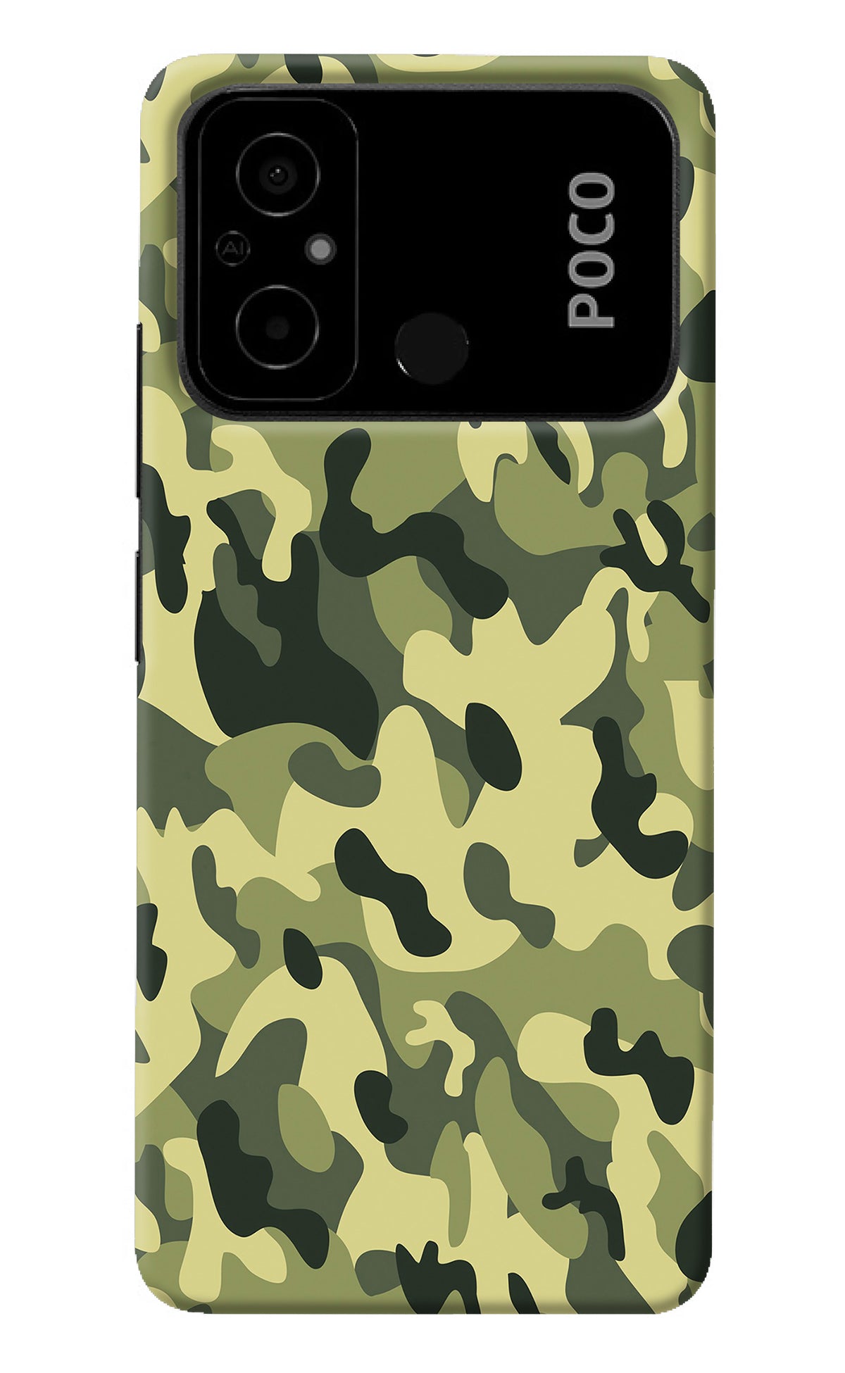 Camouflage Poco C55 Back Cover