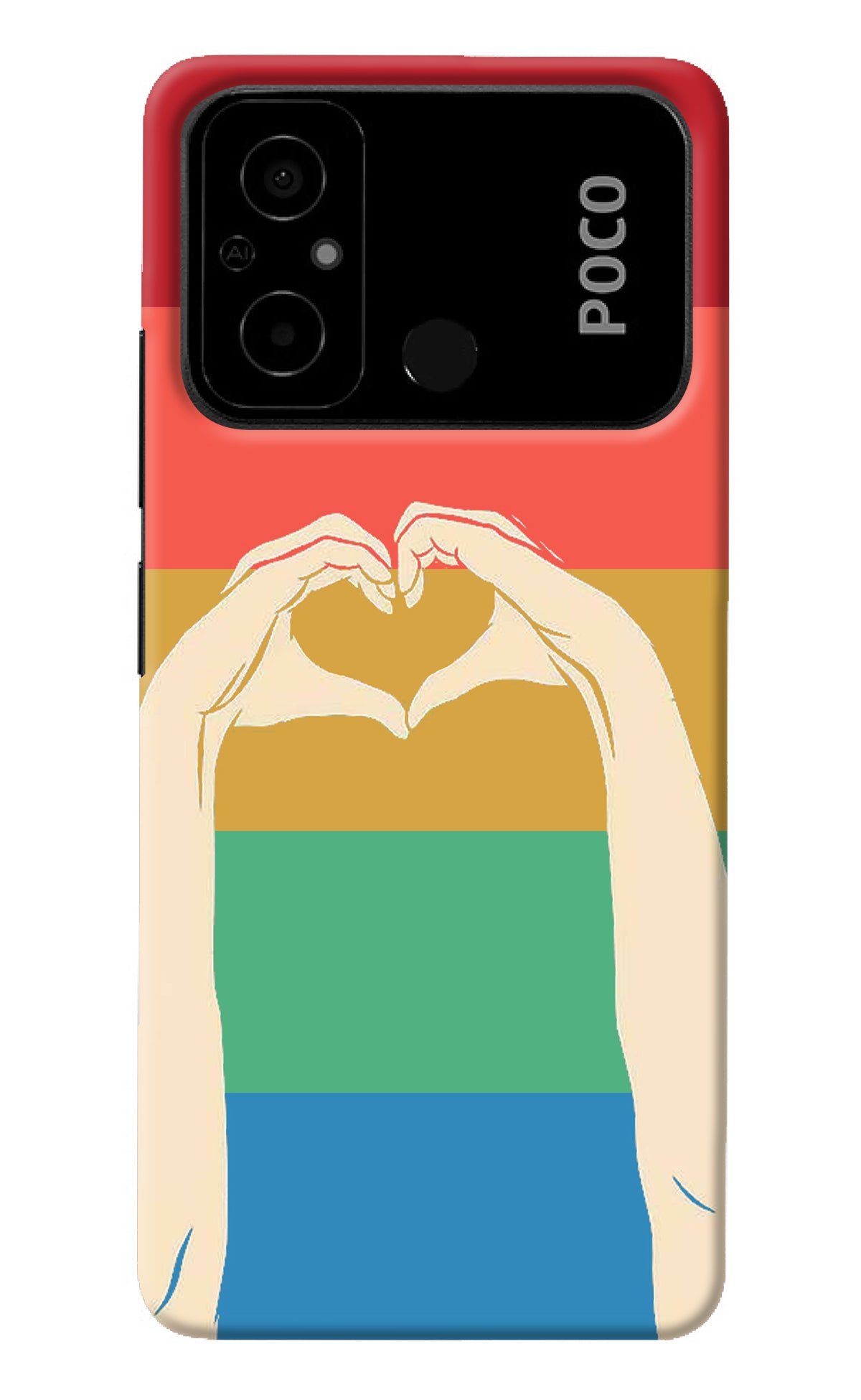 Vintage Love Poco C55 Back Cover