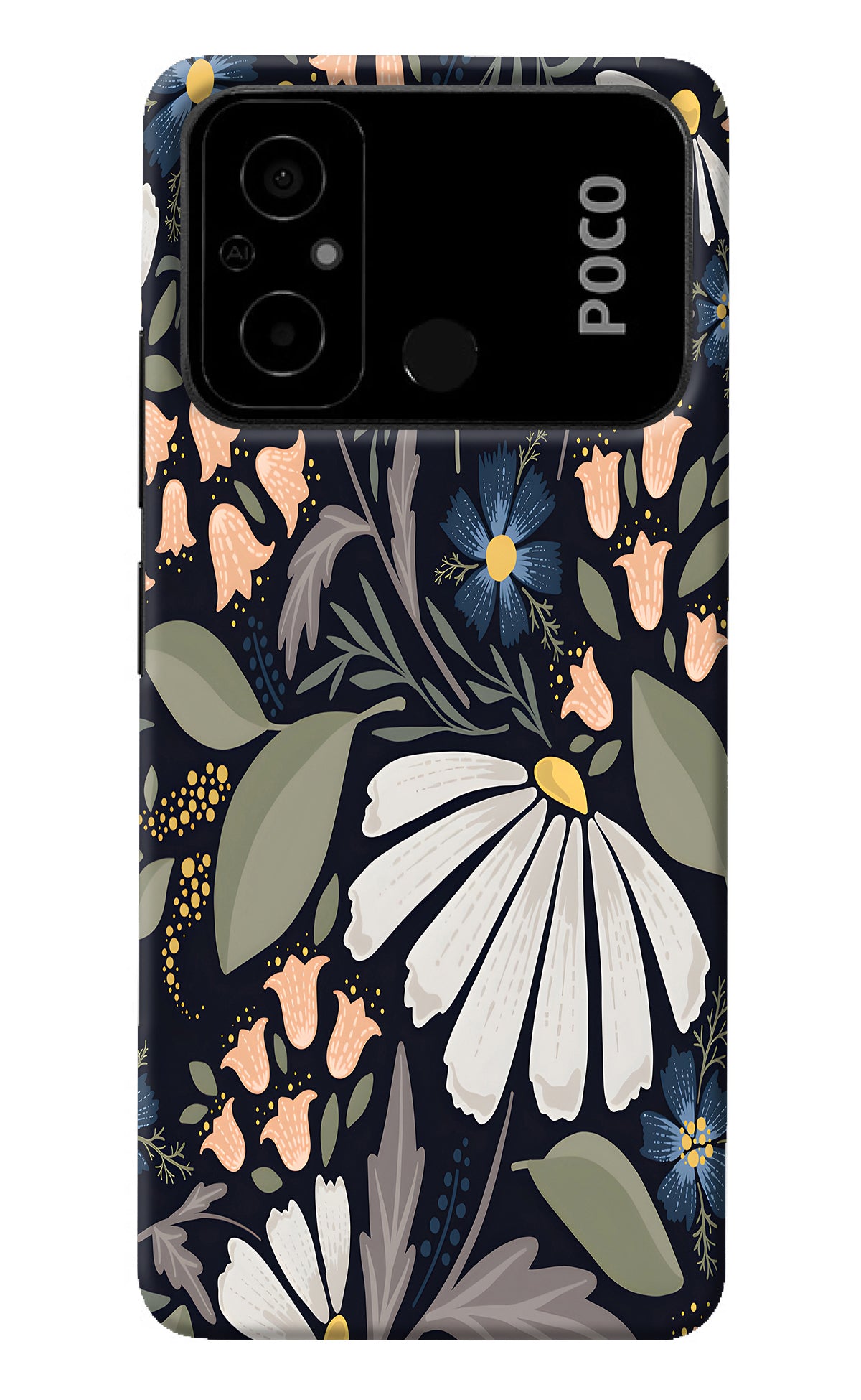 Flowers Art Poco C55 Back Cover