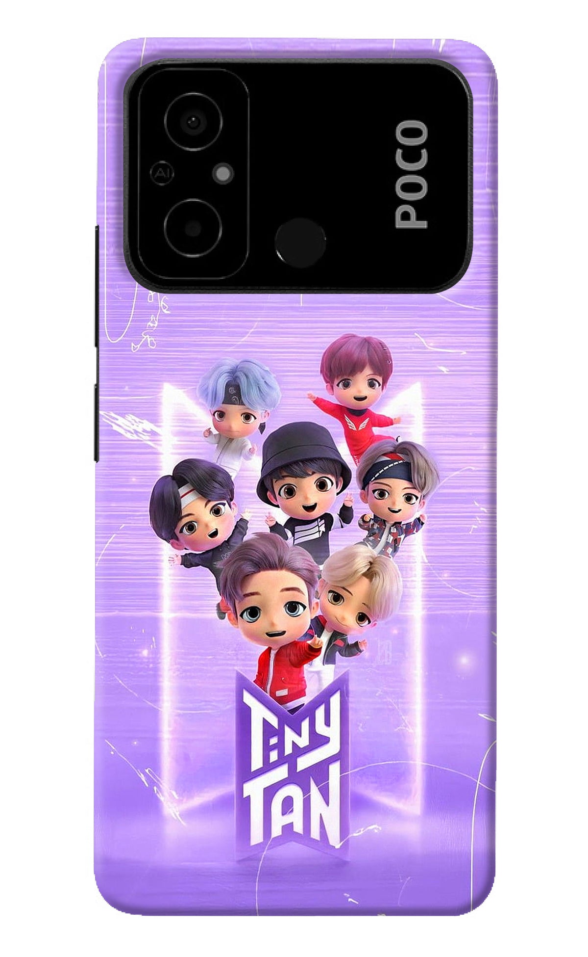 BTS Tiny Tan Poco C55 Back Cover