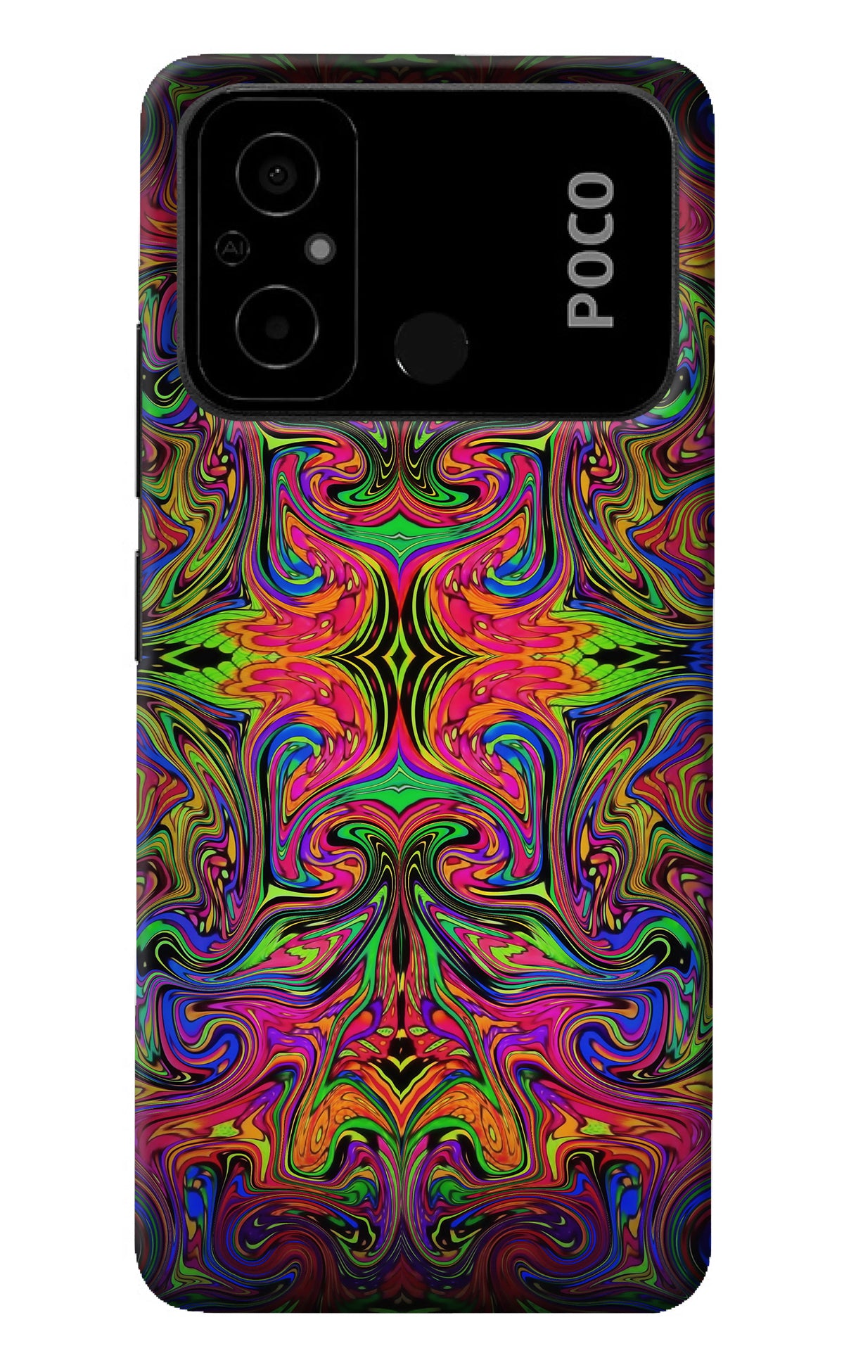 Psychedelic Art Poco C55 Back Cover