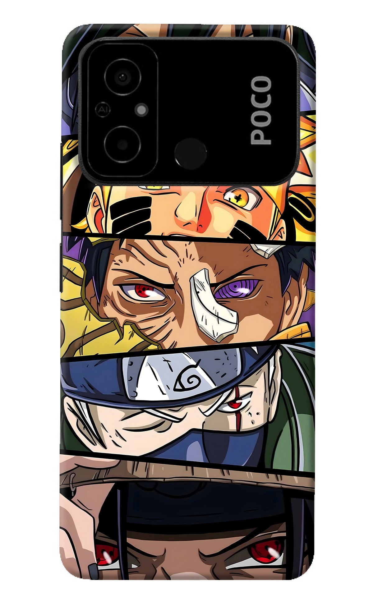 Naruto Character Poco C55 Back Cover