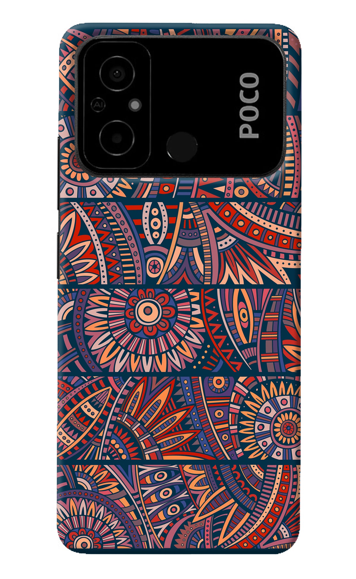 African Culture Design Poco C55 Back Cover