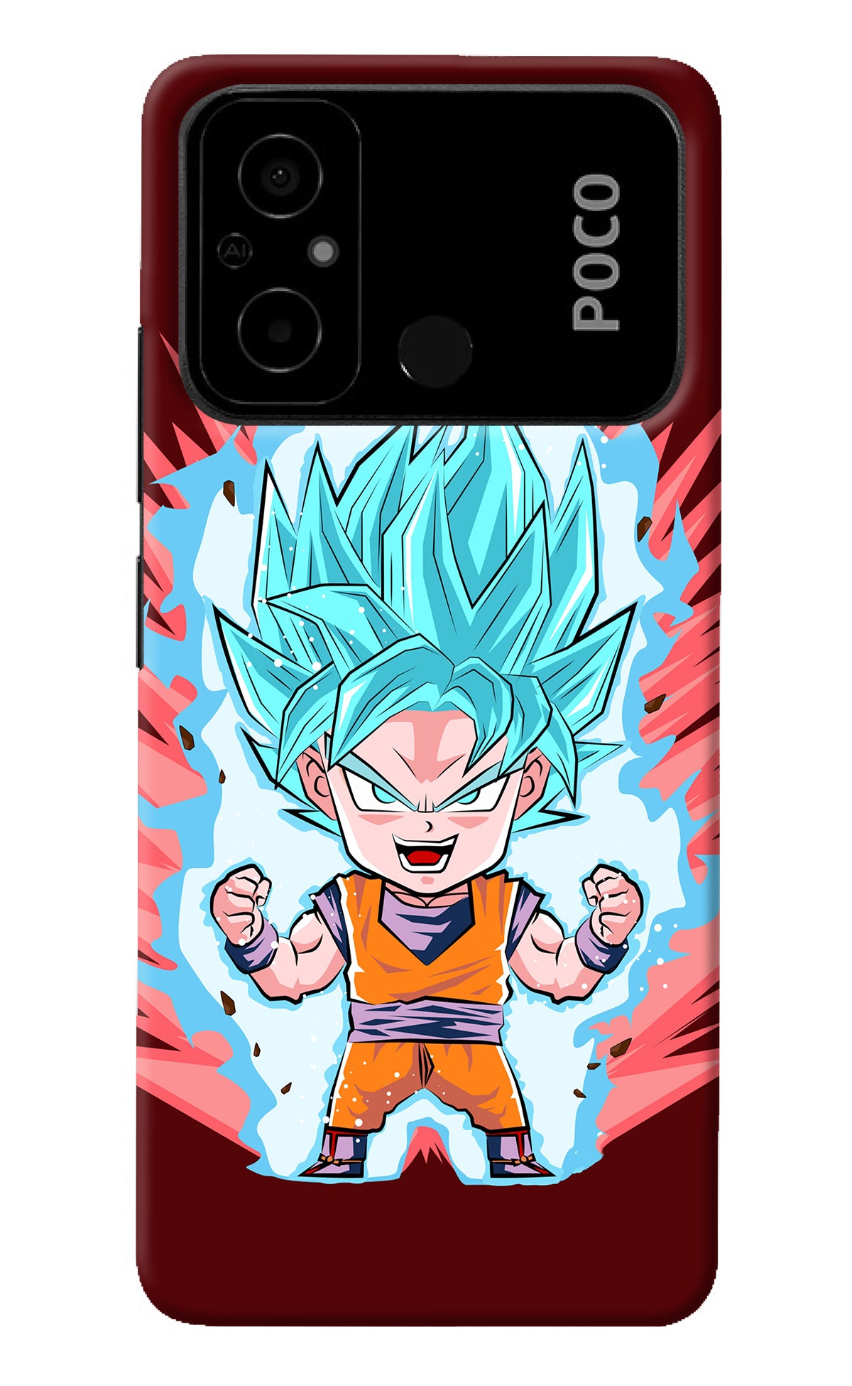 Goku Little Poco C55 Back Cover