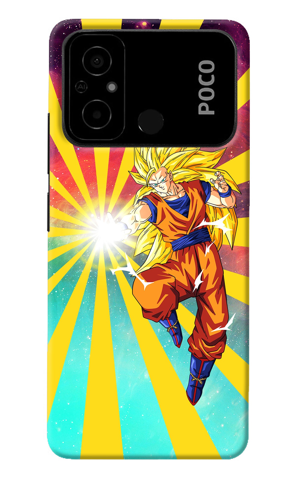 Goku Super Saiyan Poco C55 Back Cover