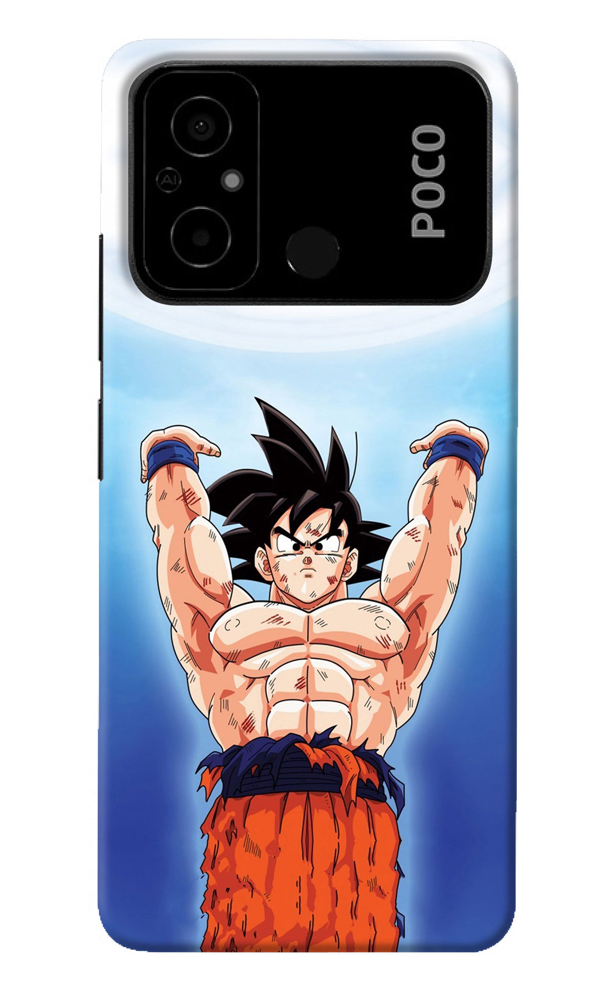 Goku Power Poco C55 Back Cover