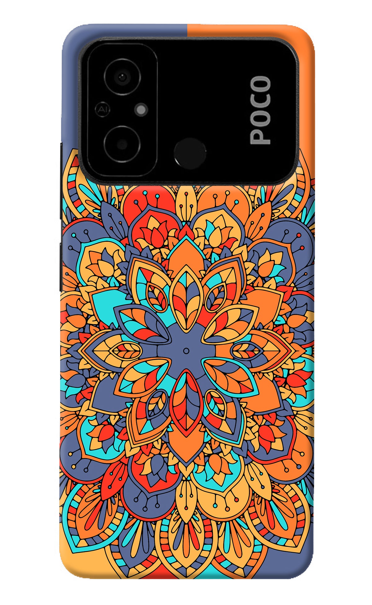 Color Mandala Poco C55 Back Cover