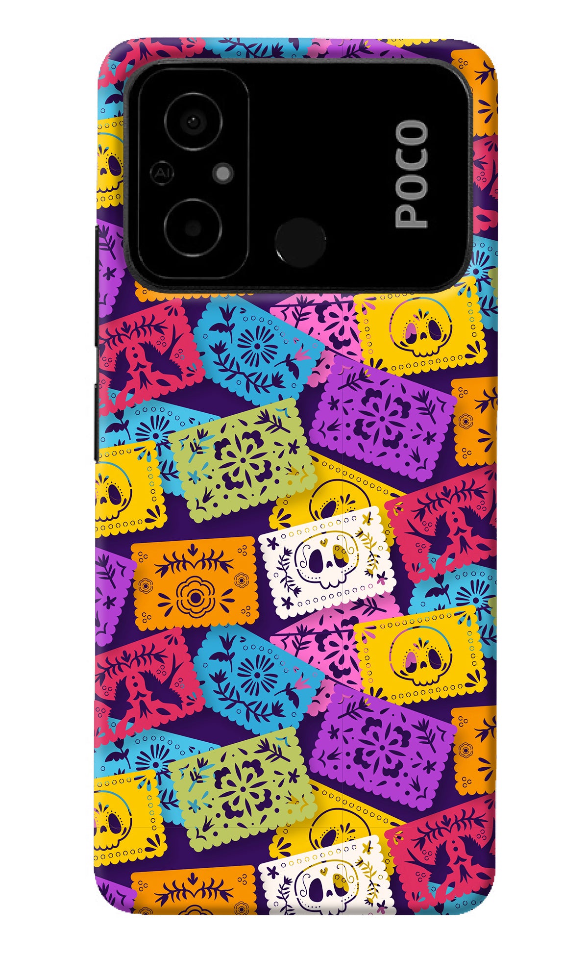 Mexican Pattern Poco C55 Back Cover