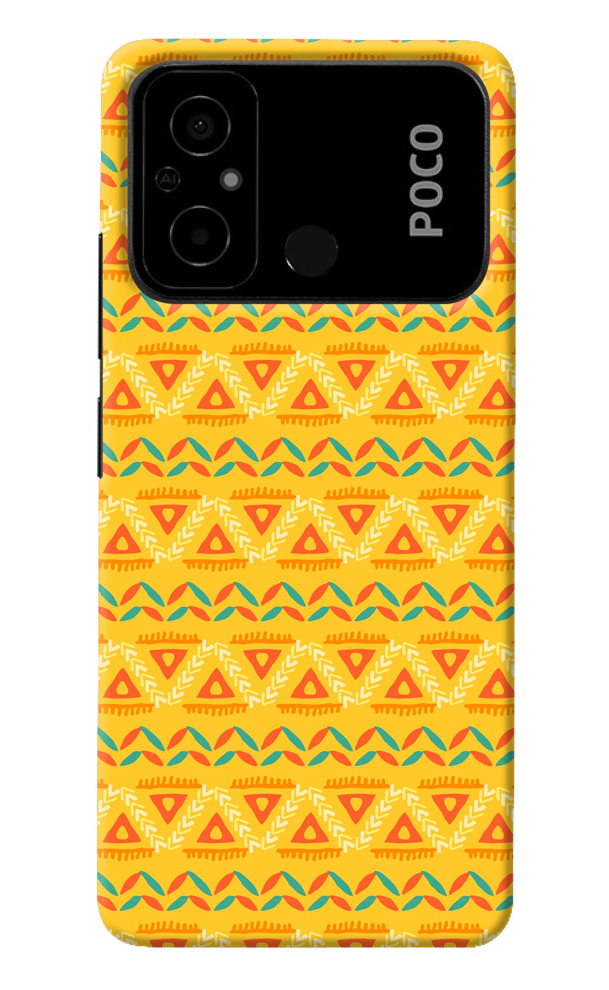 Tribal Pattern Poco C55 Back Cover