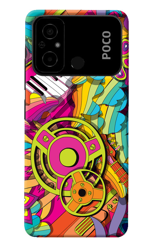 Music Doodle Poco C55 Back Cover