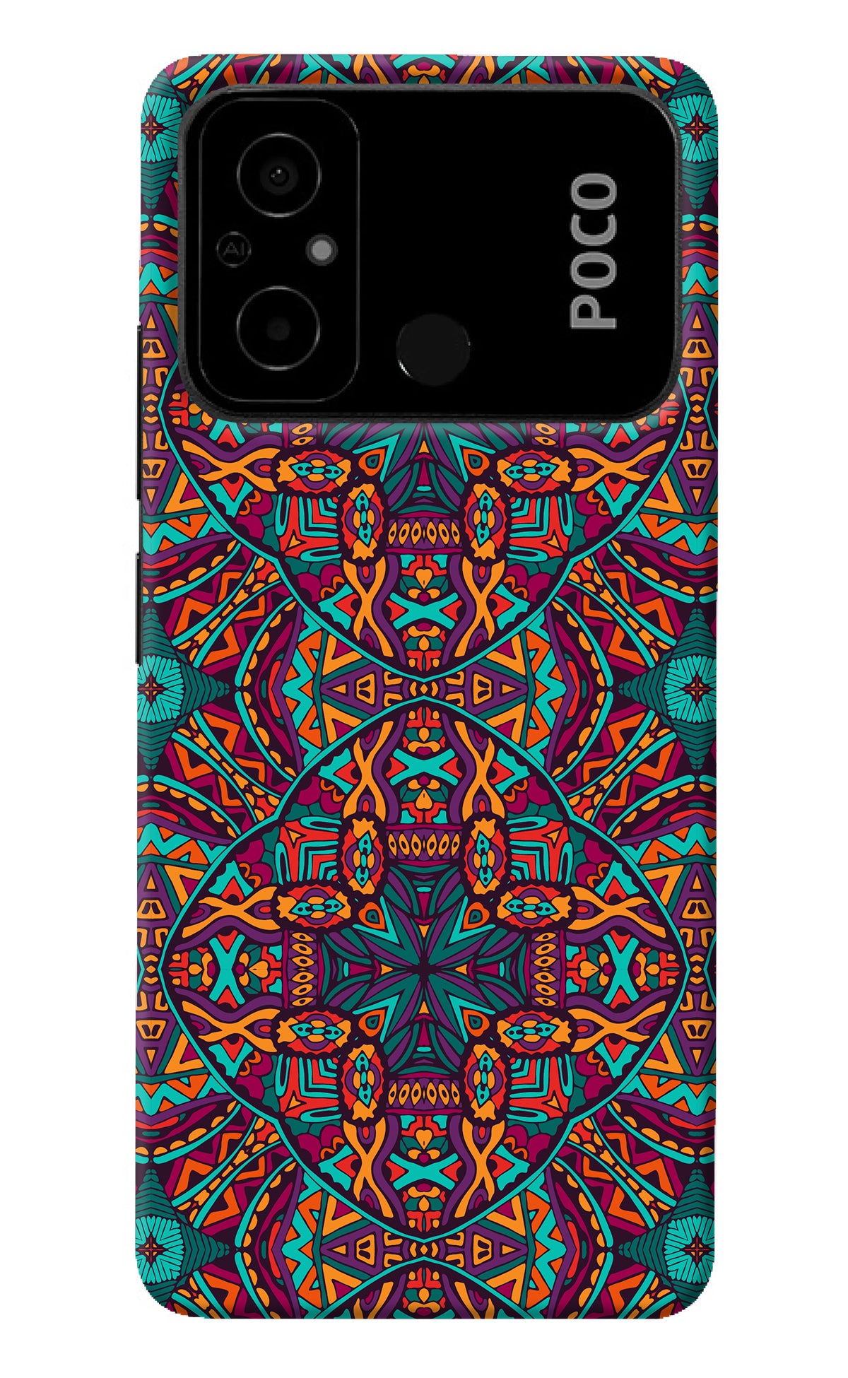 Colour Mandala Poco C55 Back Cover