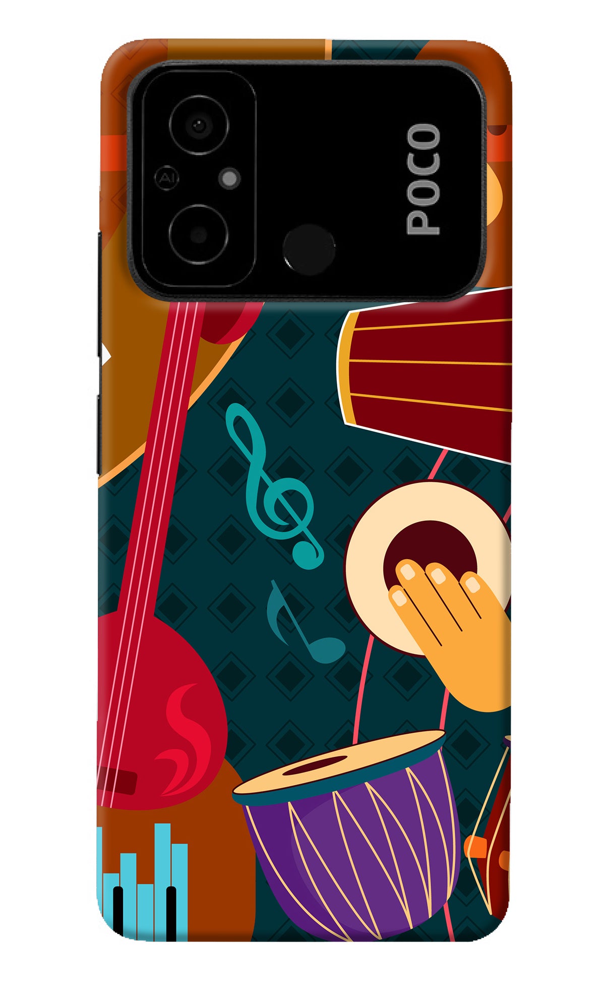 Music Instrument Poco C55 Back Cover