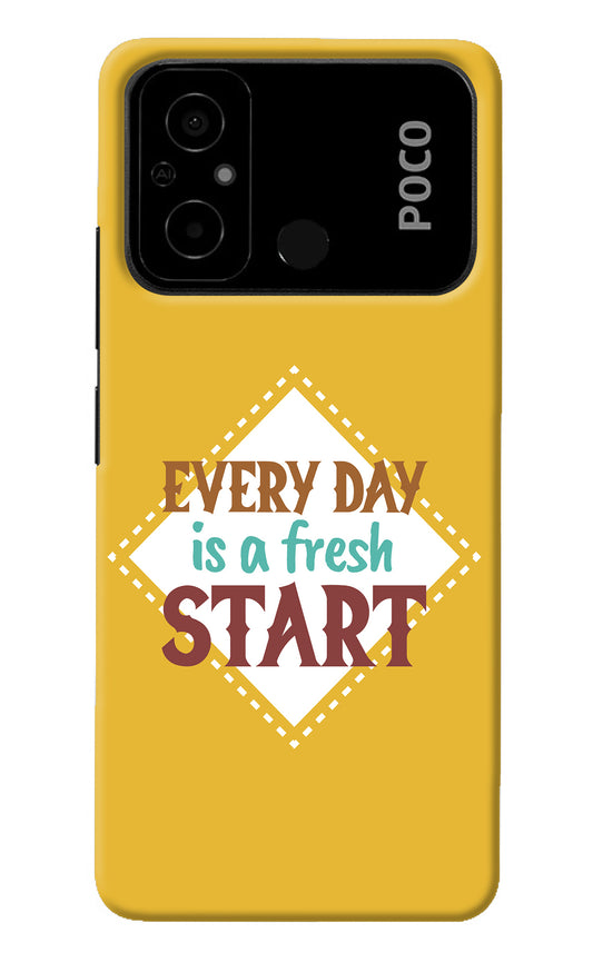 Every day is a Fresh Start Poco C55 Back Cover