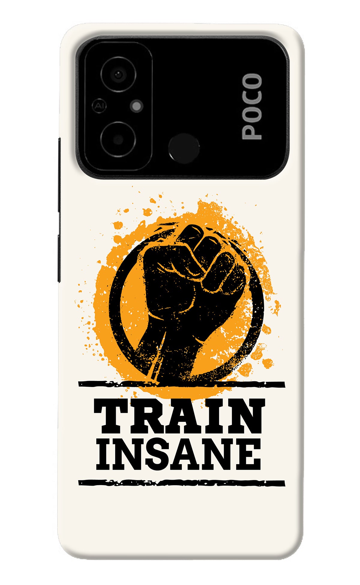 Train Insane Poco C55 Back Cover