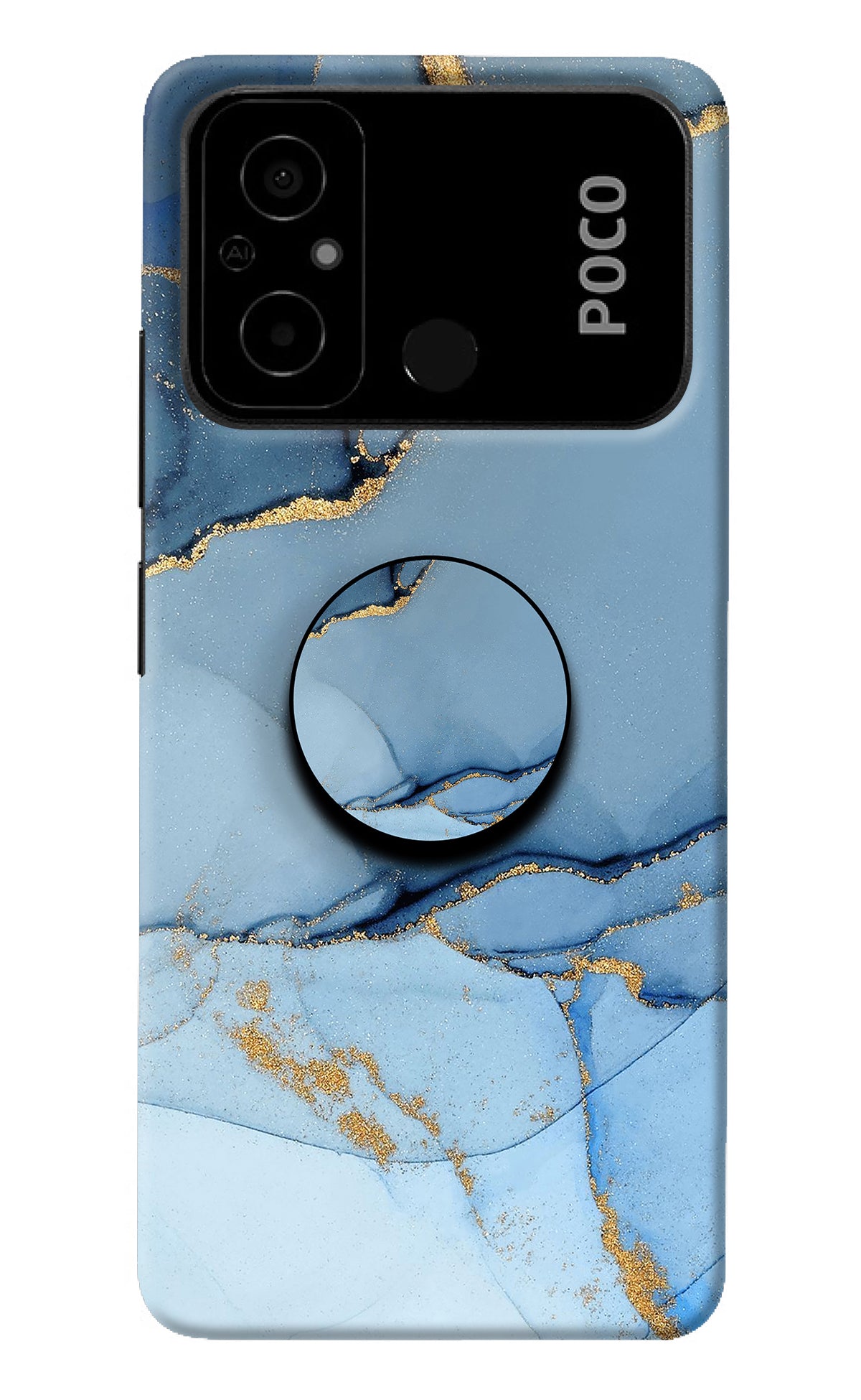 Blue Marble Poco C55 Pop Case