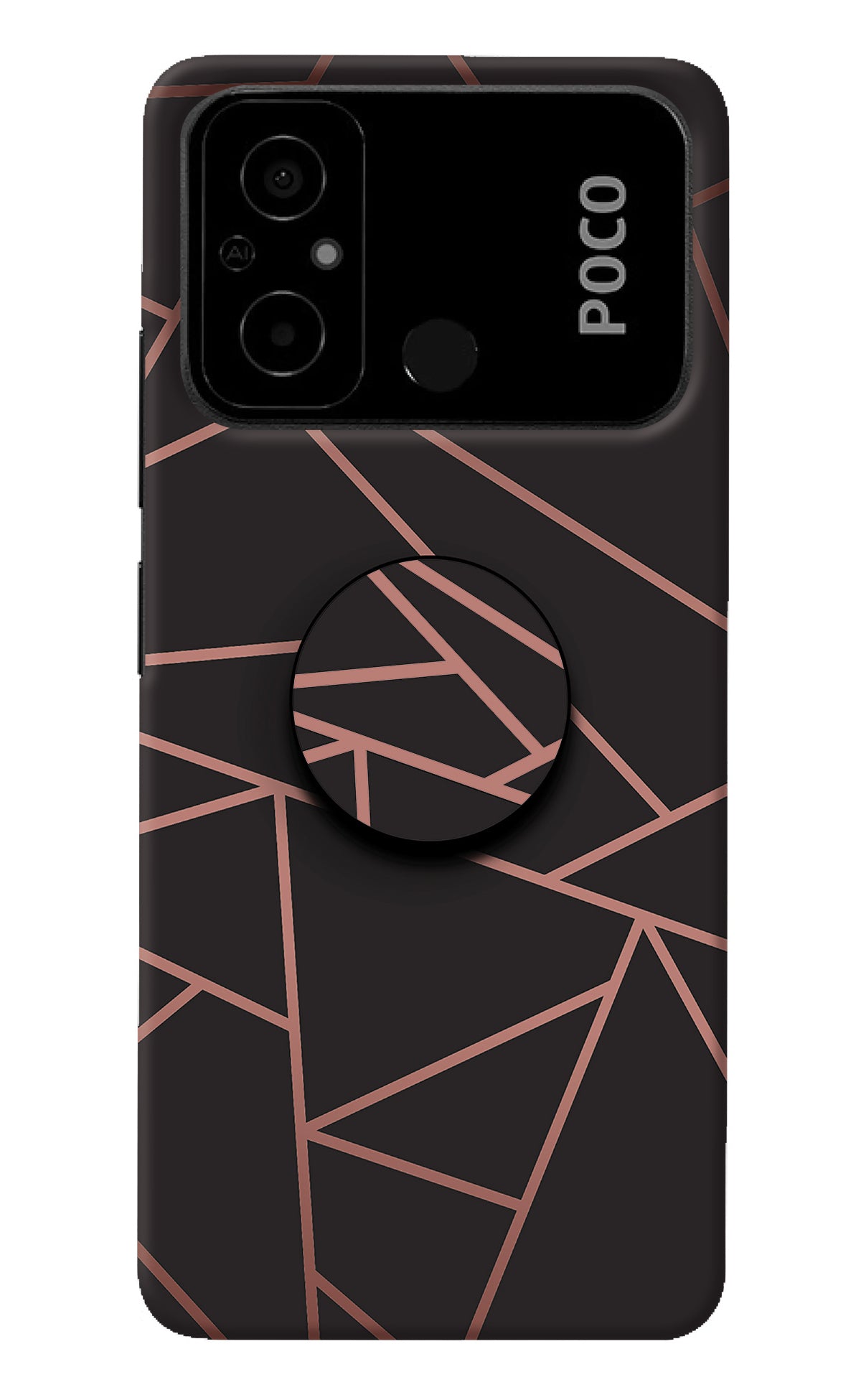 Geometric Pattern Poco C55 Pop Case