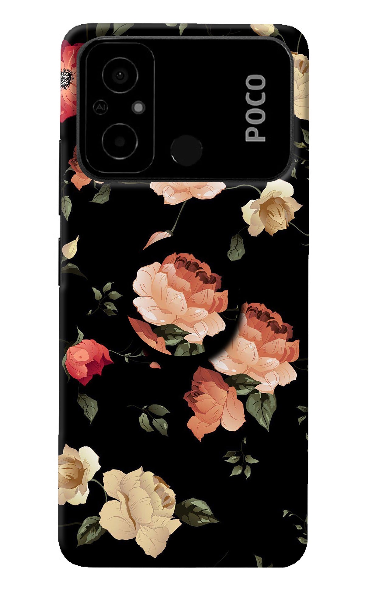 Flowers Poco C55 Pop Case