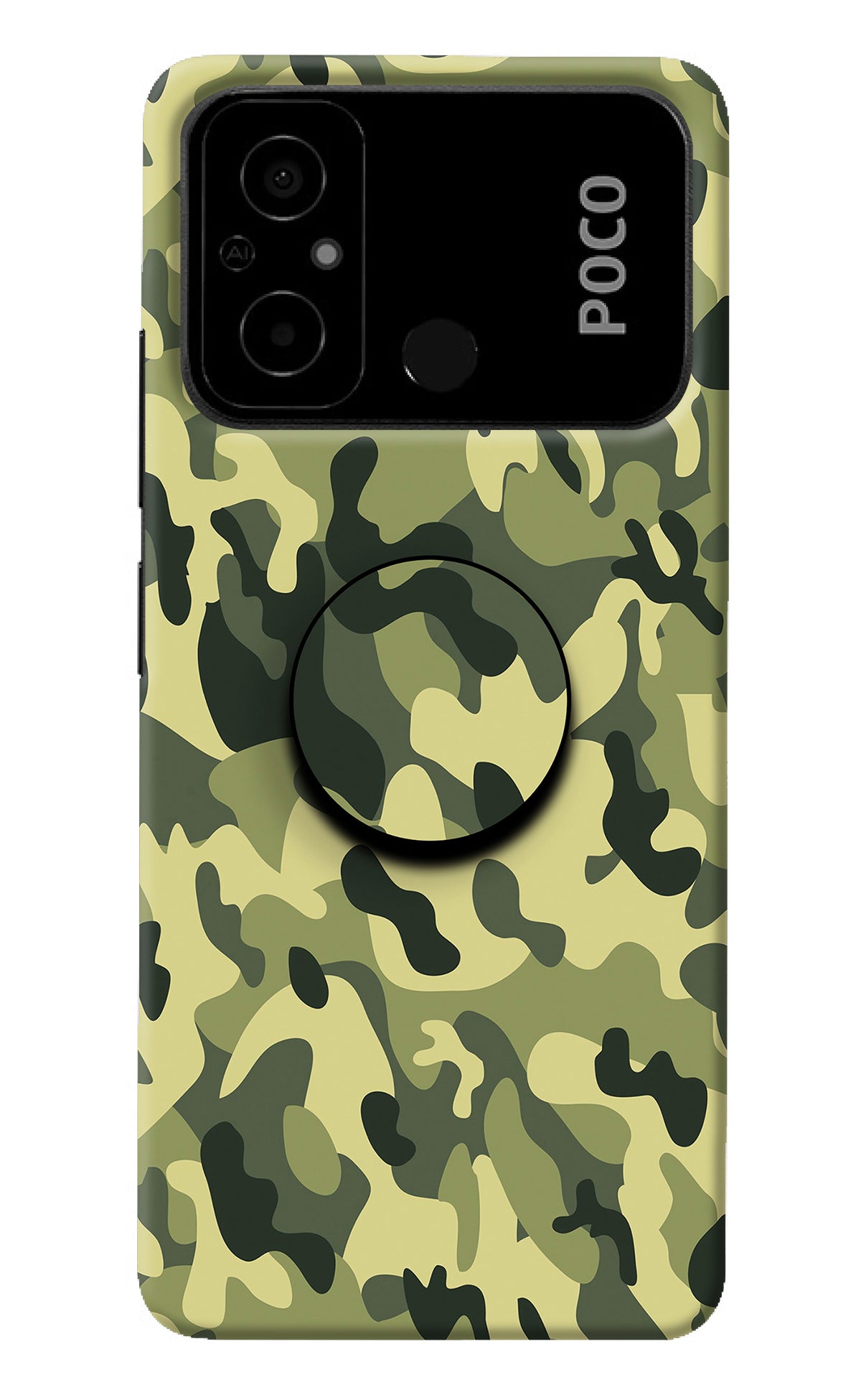 Camouflage Poco C55 Pop Case