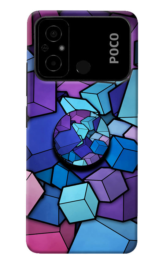 Cubic Abstract Poco C55 Pop Case