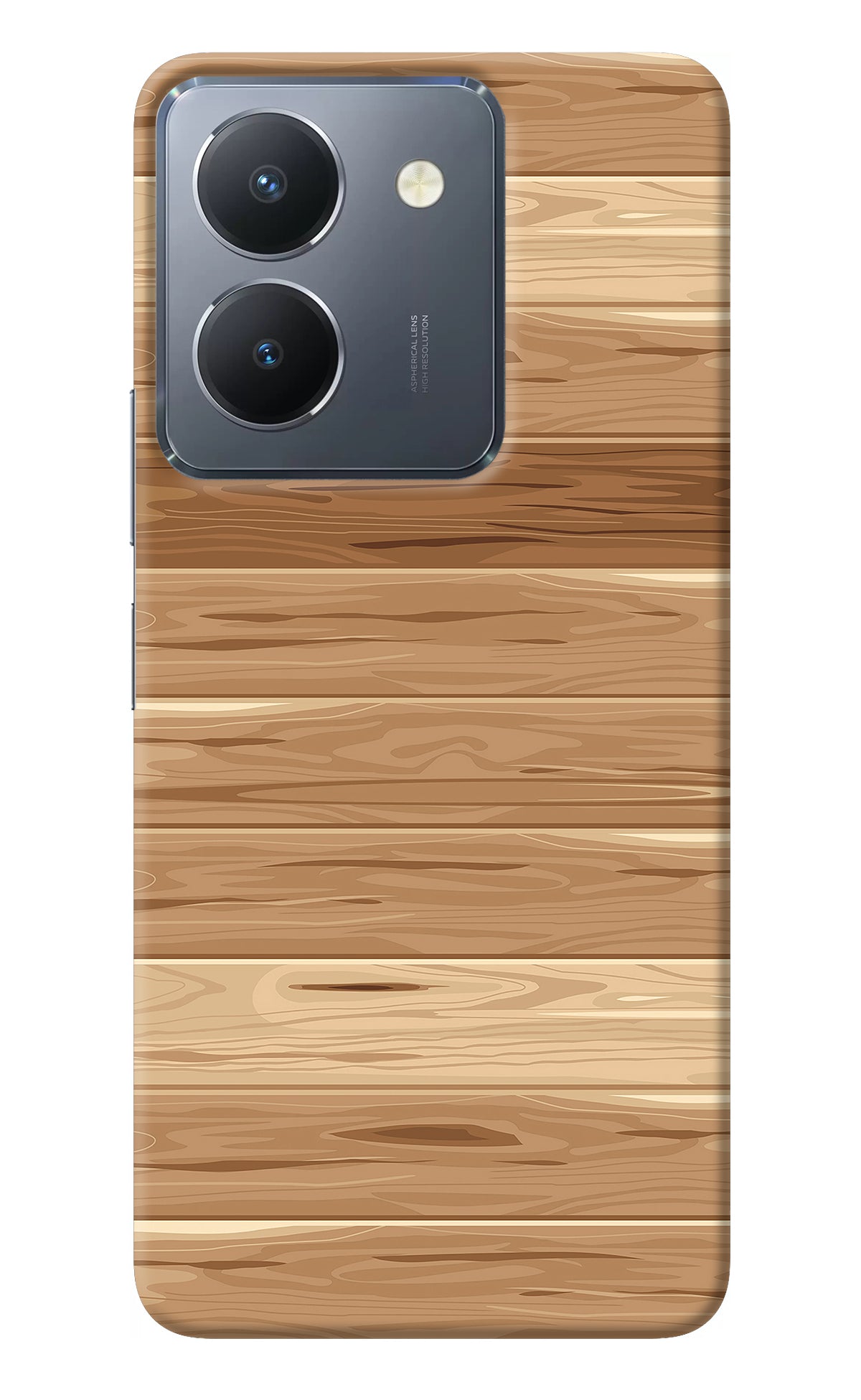 Wooden Vector Vivo Y36 Back Cover