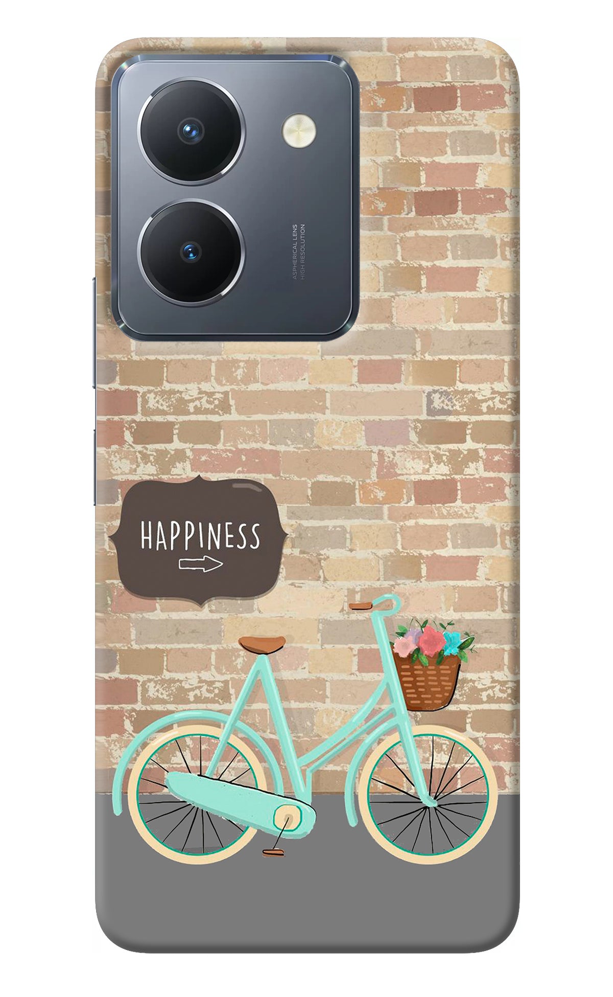 Happiness Artwork Vivo Y36 Back Cover