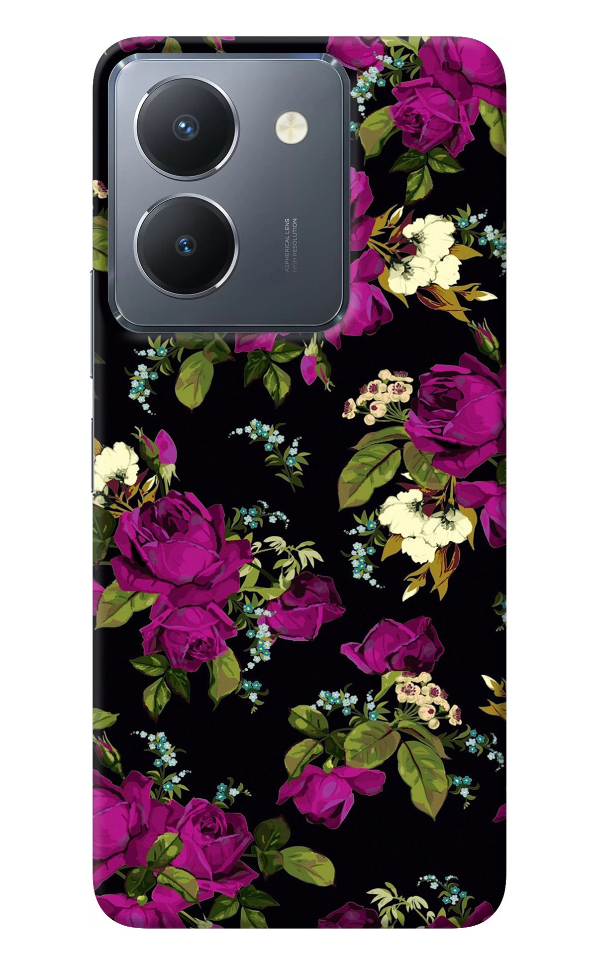 Flowers Vivo Y36 Back Cover