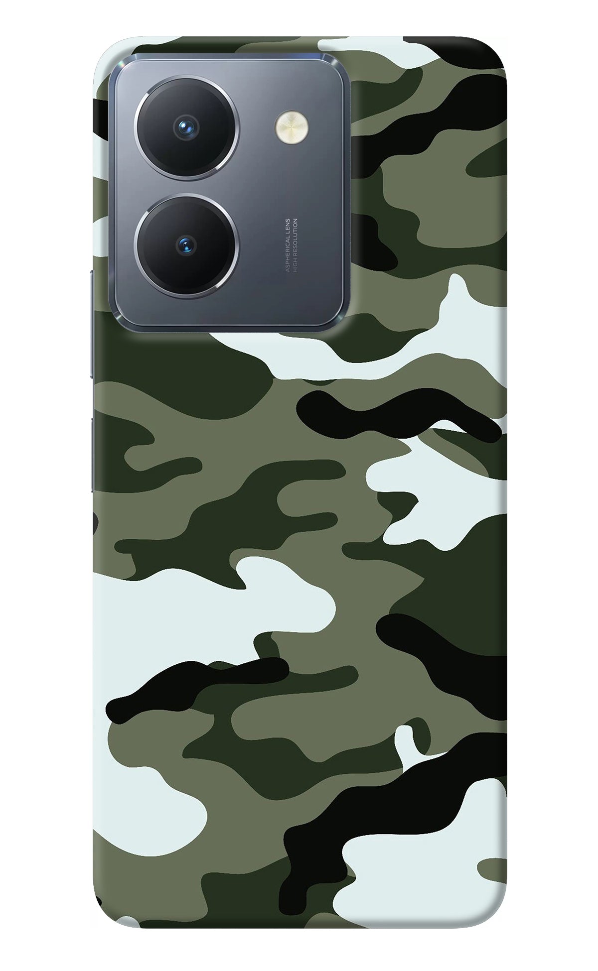 Camouflage Vivo Y36 Back Cover