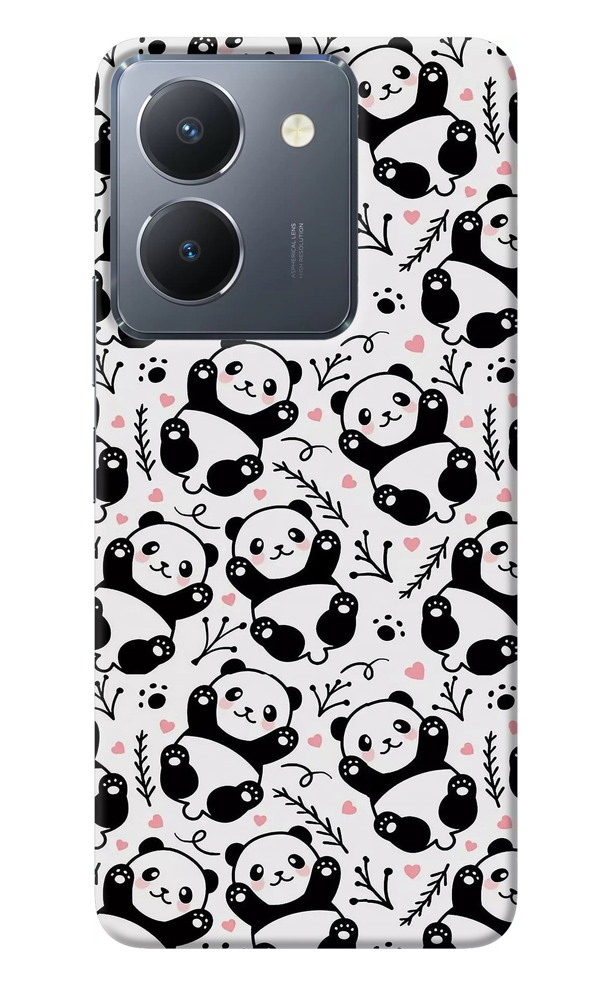 Cute Panda Vivo Y36 Back Cover