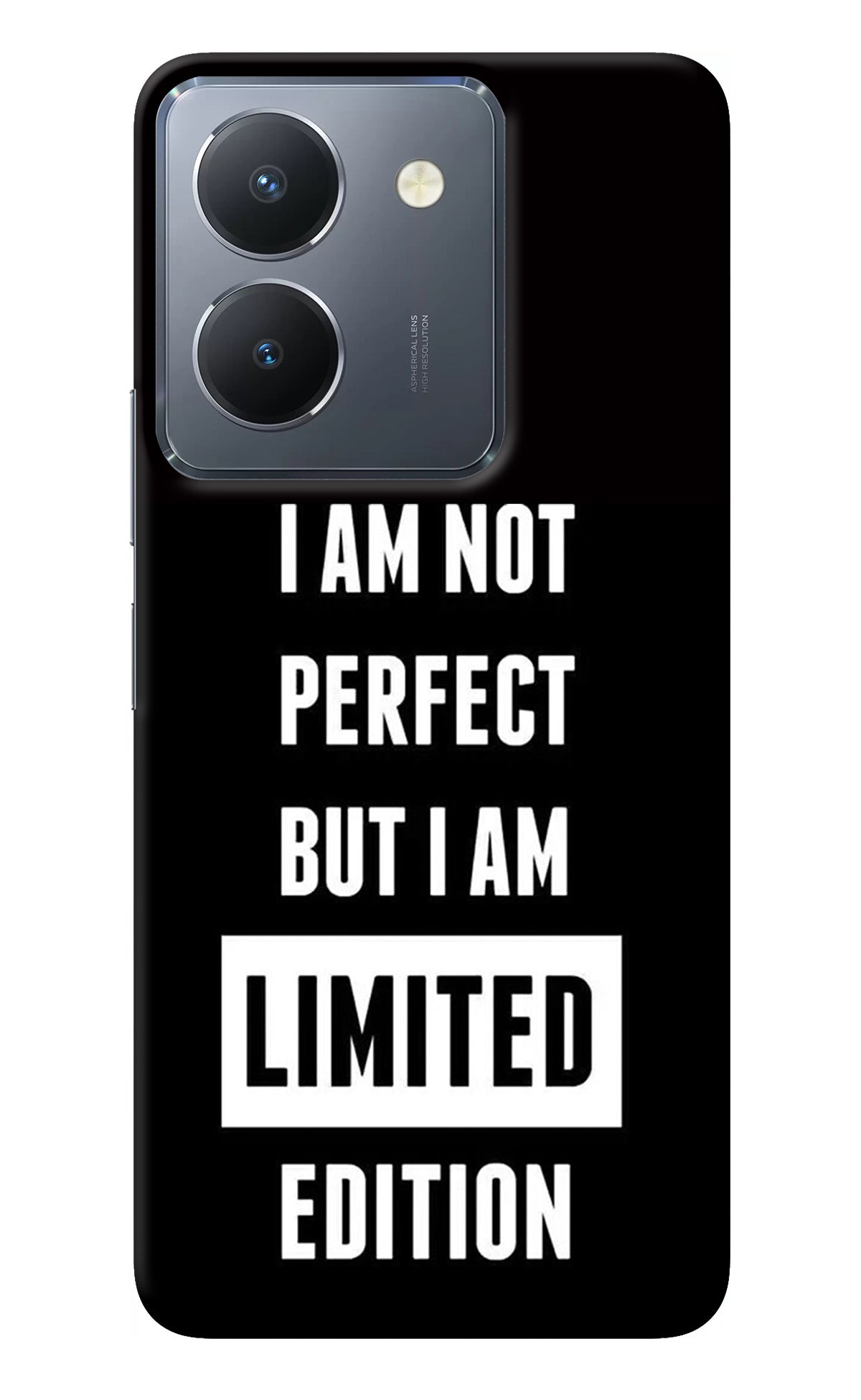 I Am Not Perfect But I Am Limited Edition Vivo Y36 Back Cover